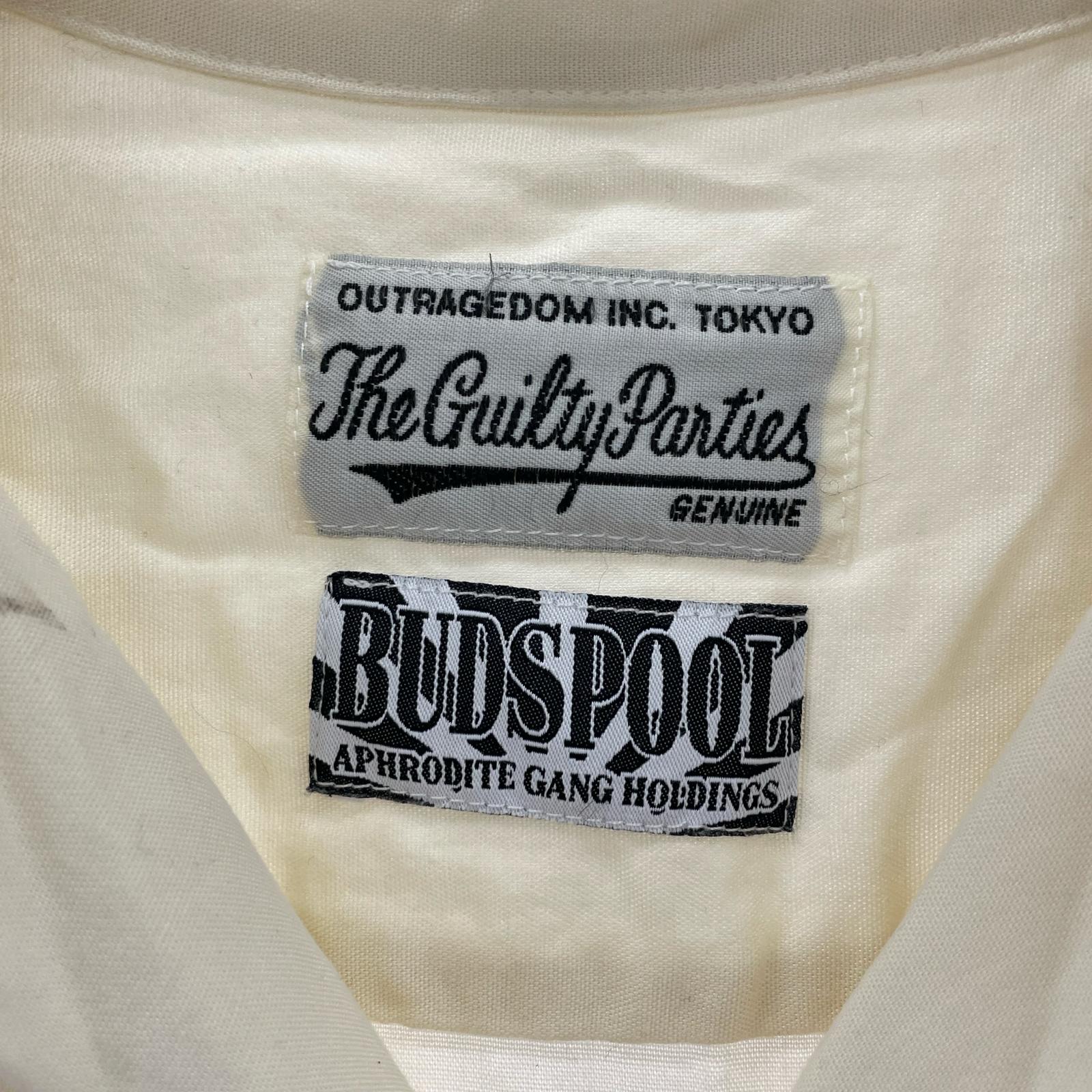 半袖シャツ BUDSPOOL 殺人音楽(XL) ホワイト