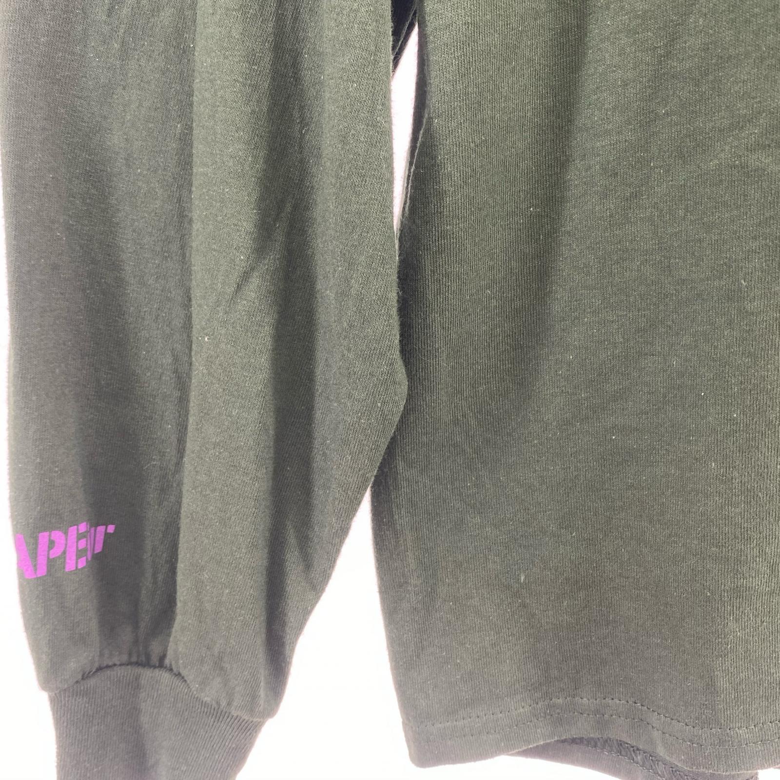 長袖Tシャツ ロゴ カットソー グリーン