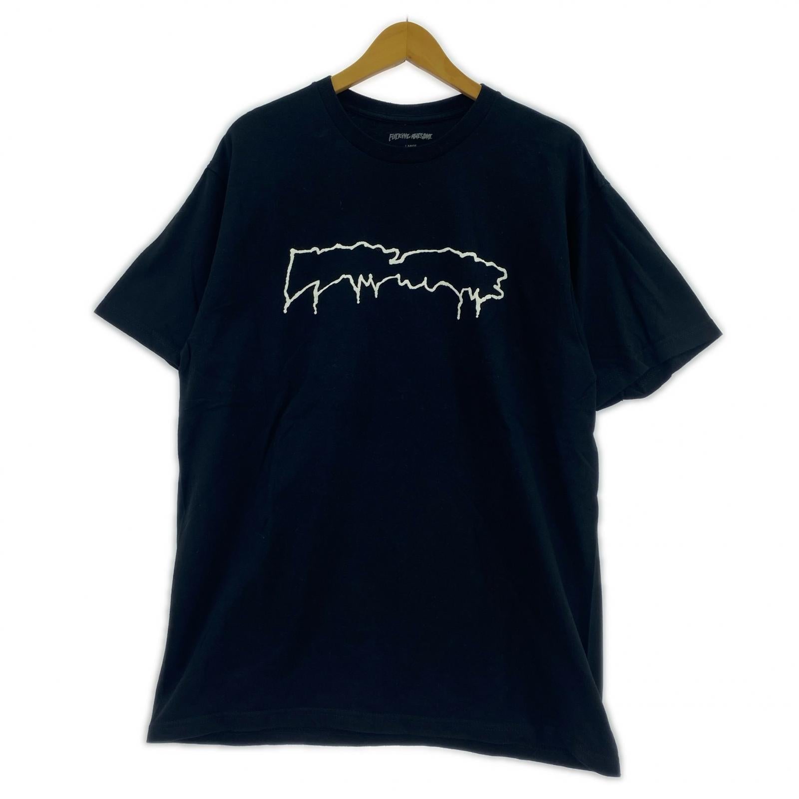半袖Tシャツ ブランクロゴ ブラック L ブラック