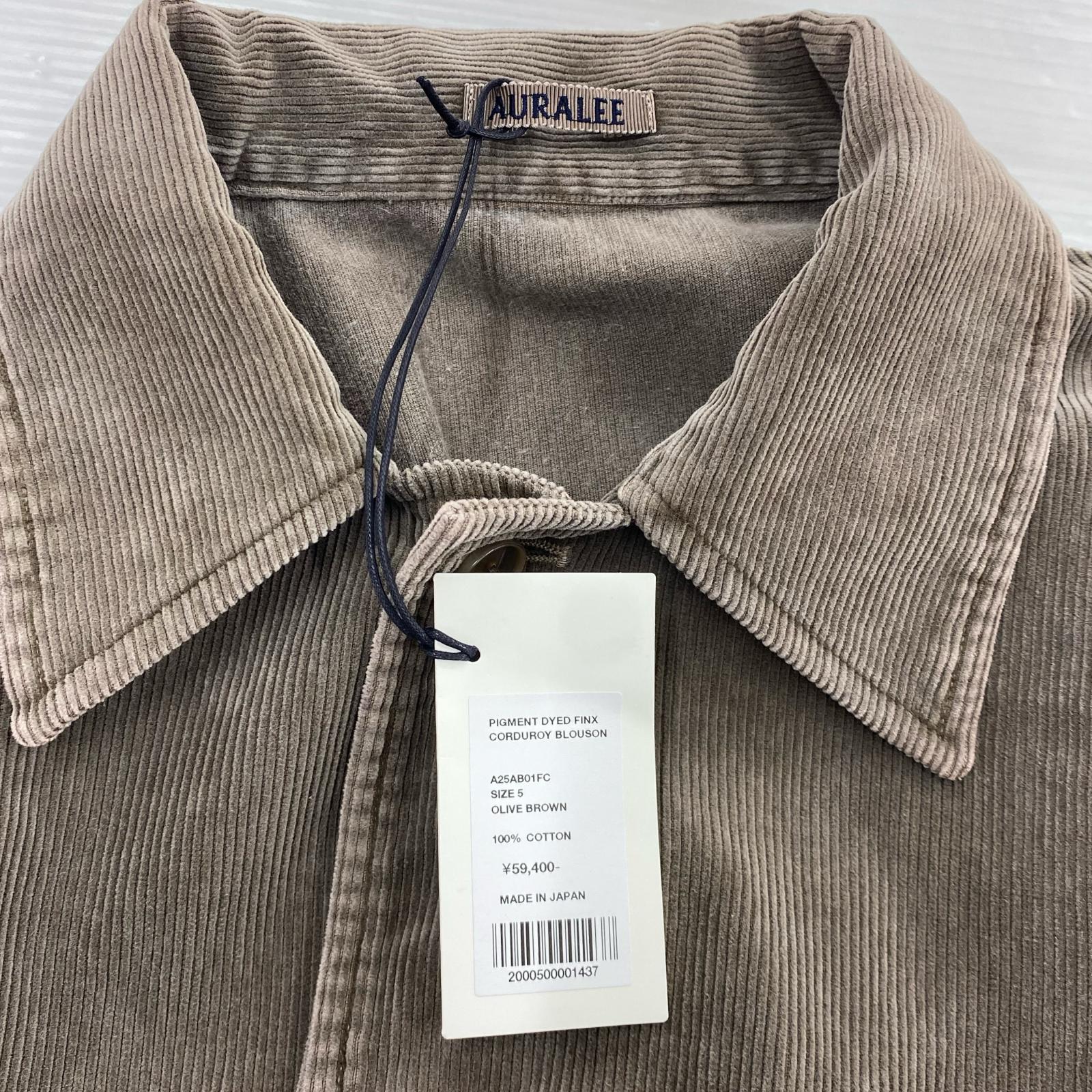 ジャケット PIGMENT DYED FINX CORDUROY BLOUSON BWN 5 5 ブラウン