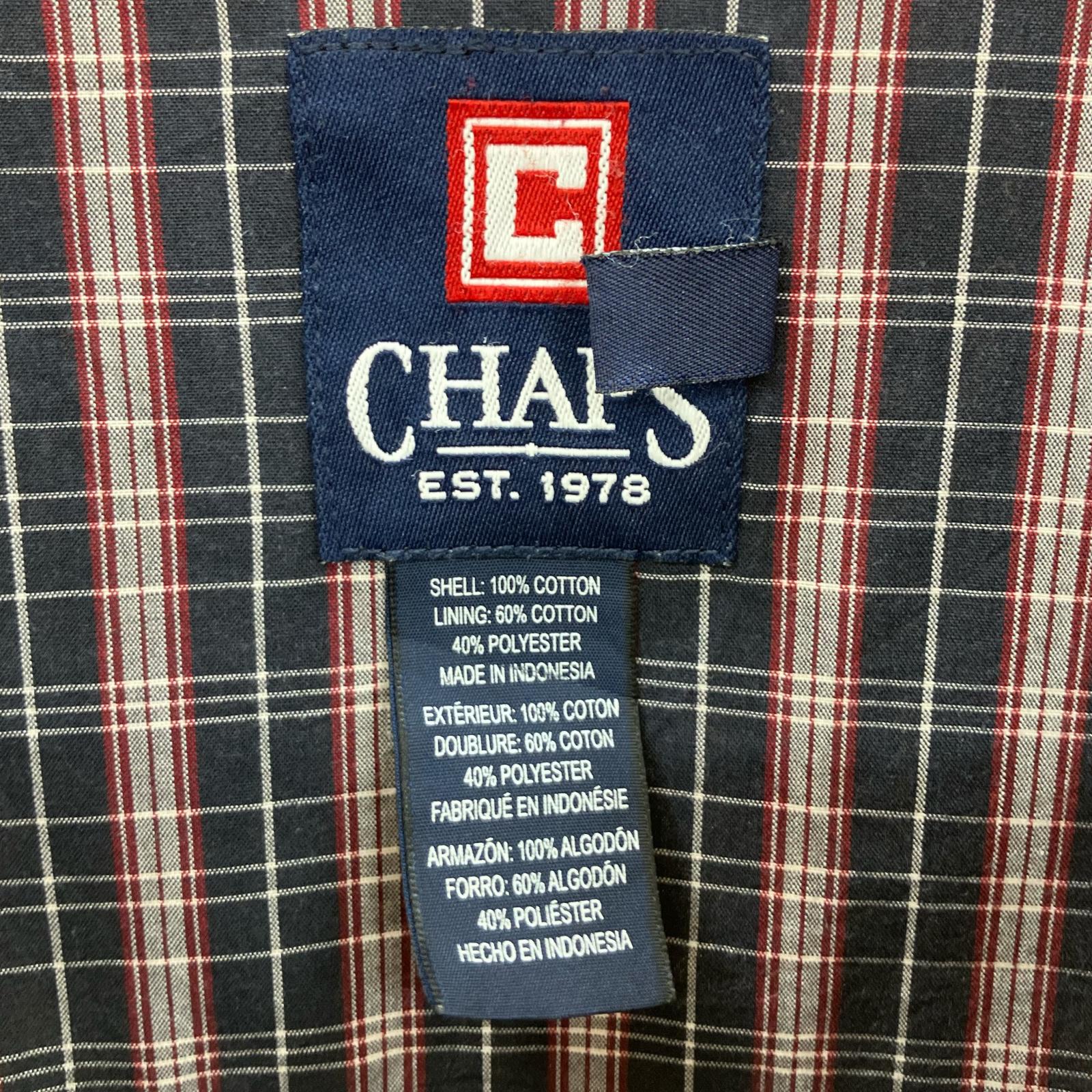ジャケット CHAPS コットンジャケット 裏地チェック BEG XXL ベージュ