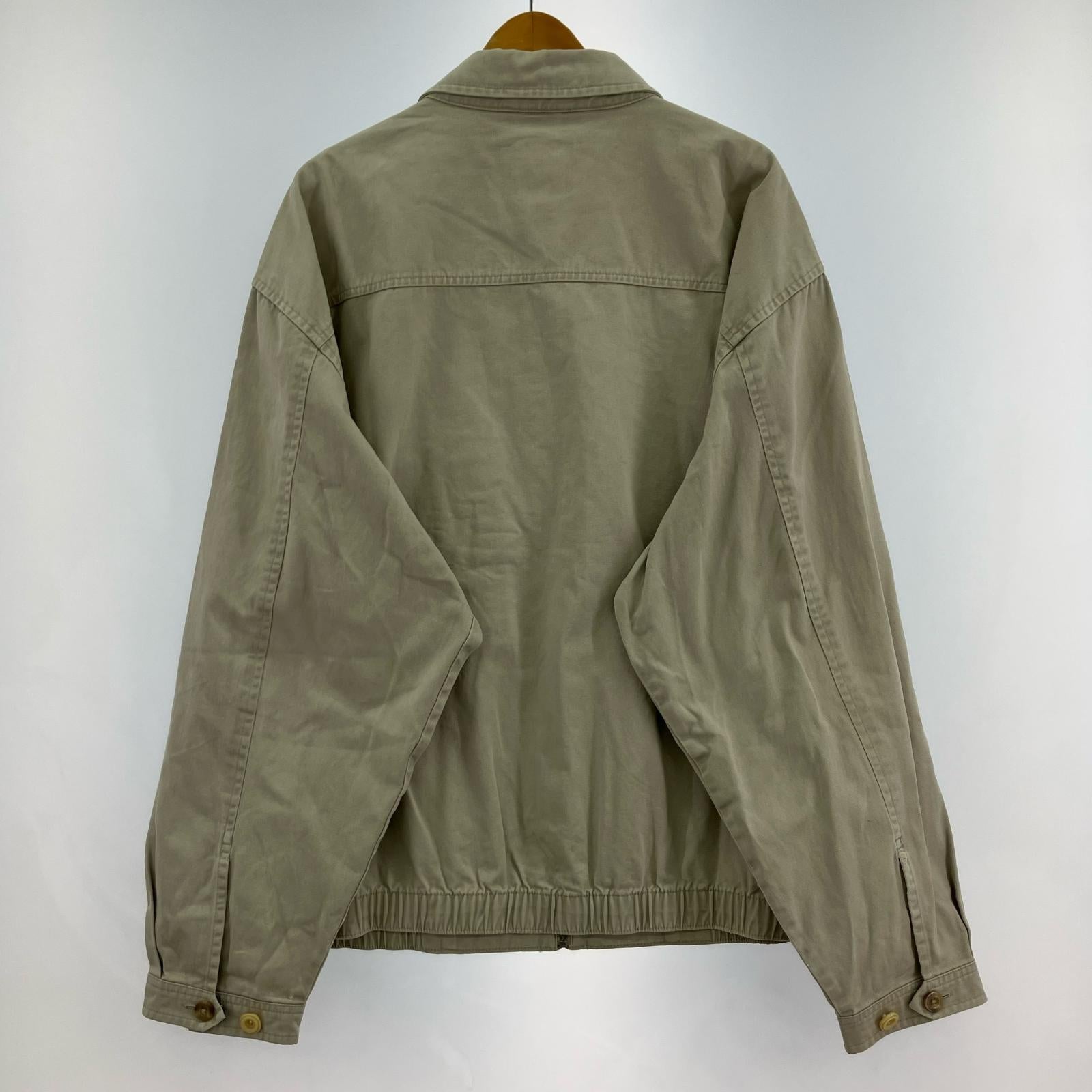 ジャケット CHAPS コットンジャケット 裏地チェック BEG XXL ベージュ
