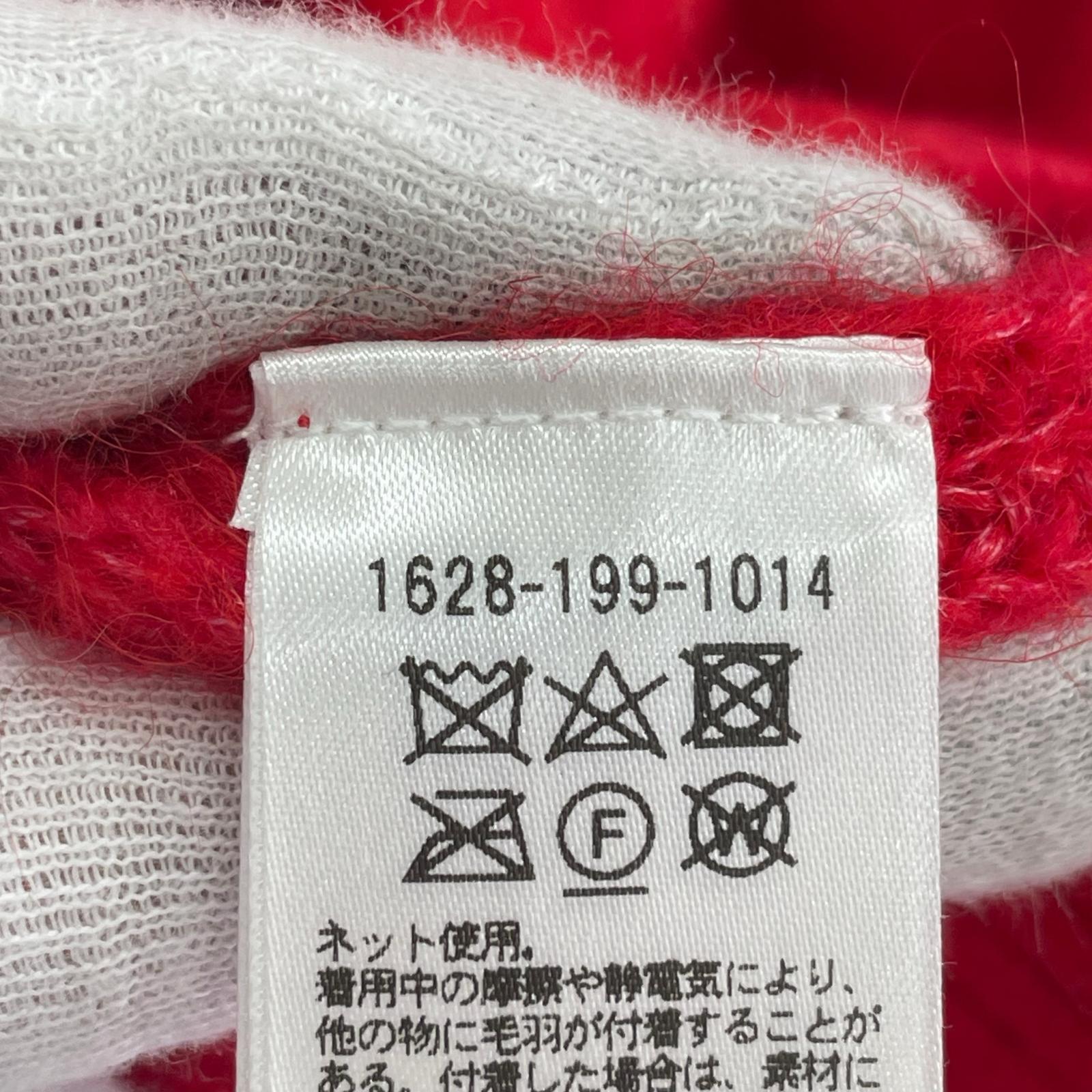 カーディガン シャギーカーディガン RED レッド