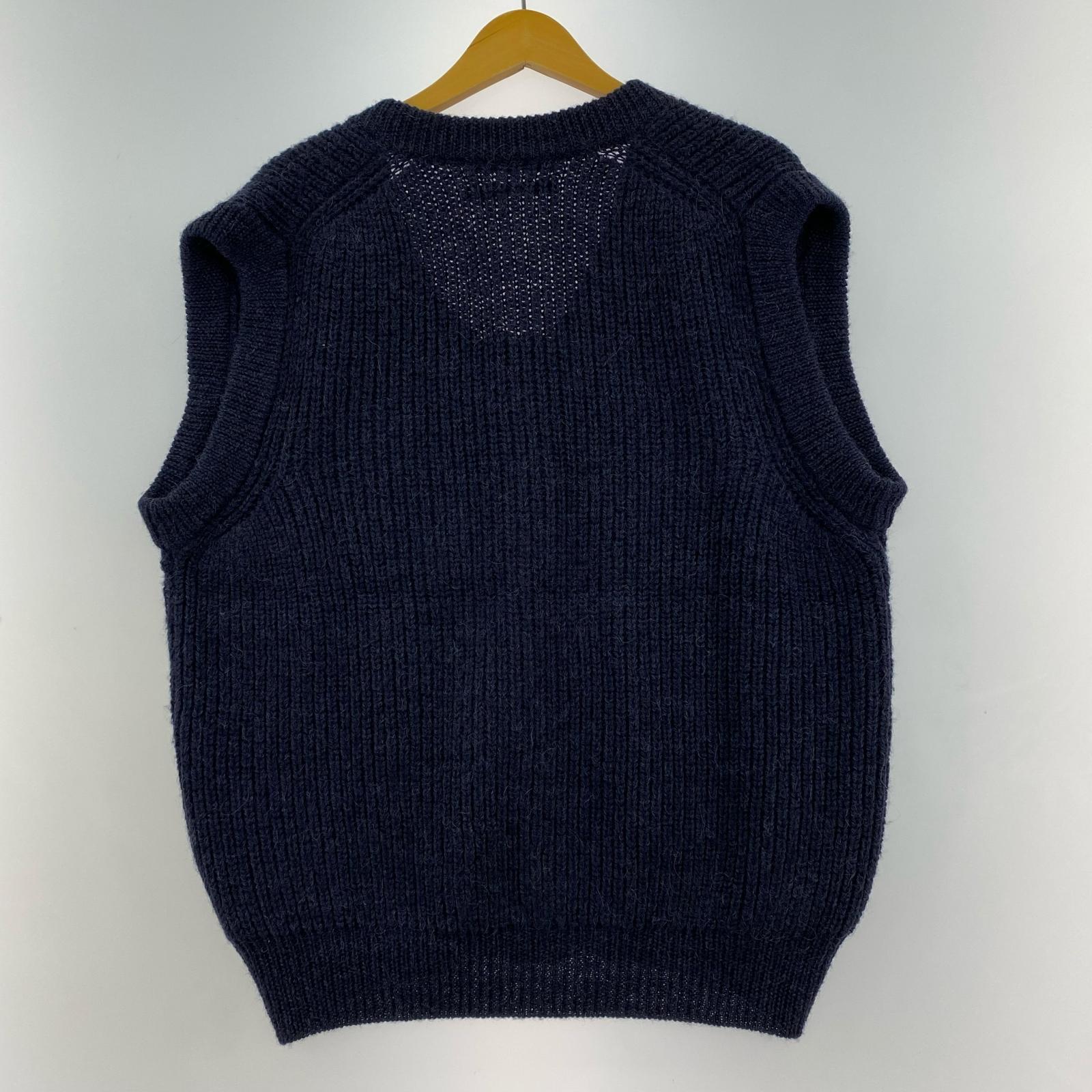 長袖シャツ RANRA 23AW ニットベスト ネイビー M
