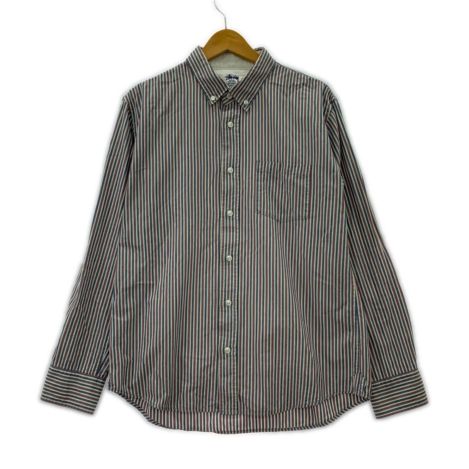 長袖シャツ Standard L/S Shirt DELUXE ストライプシャツ L L
