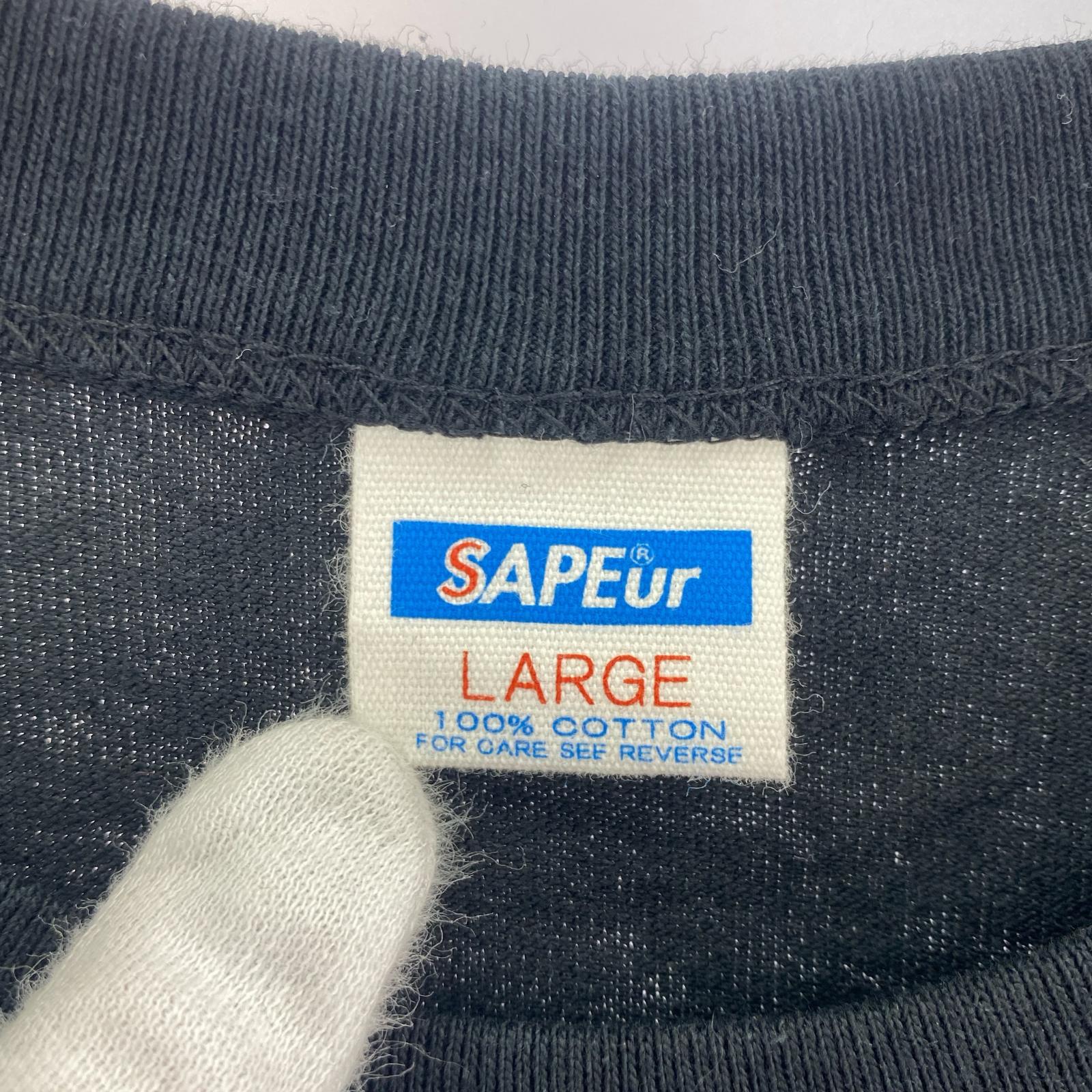 長袖Tシャツ SAPeur×ビックリマン サタンマリア ロンT 黒 (L) L ブラック