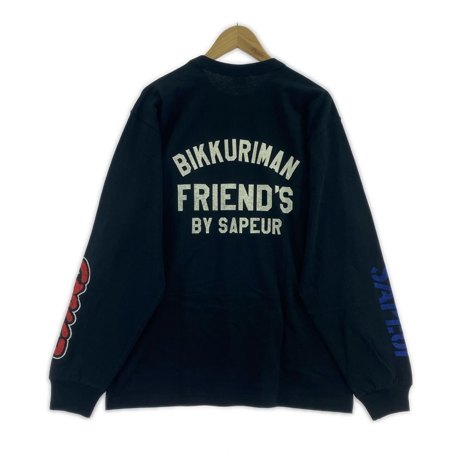 長袖Tシャツ SAPeur×ビックリマン サタンマリア ロンT 黒 (L) L ブラック