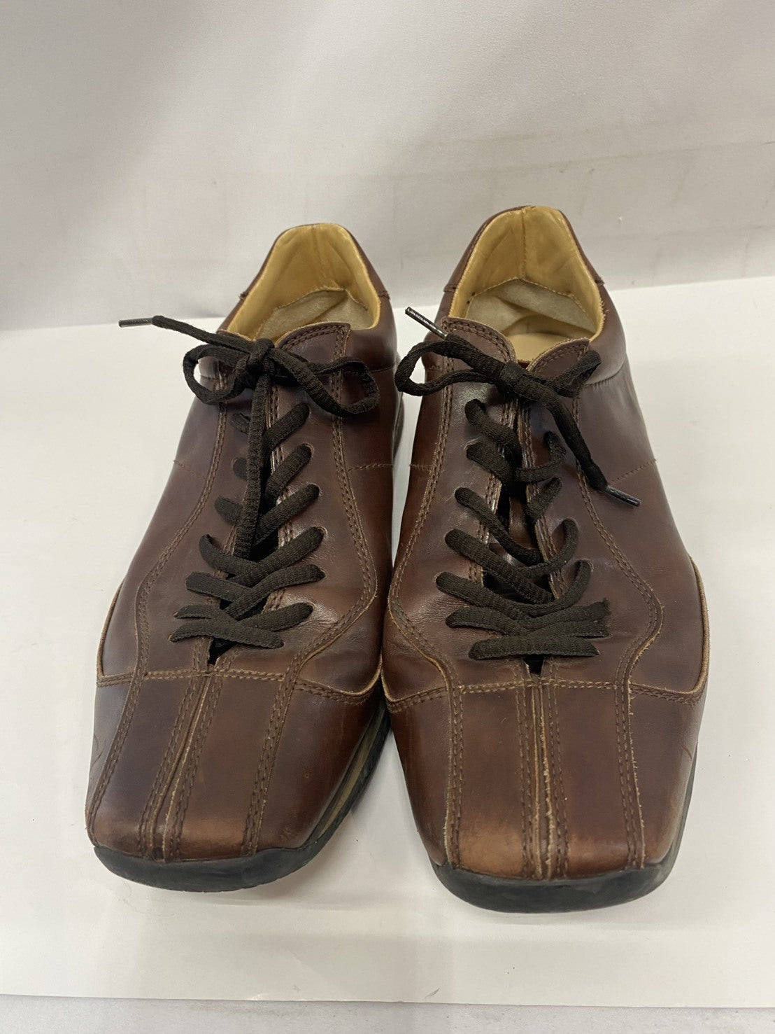 PRADA SPORTS/レザースニーカー/ブラウン/6 1.2