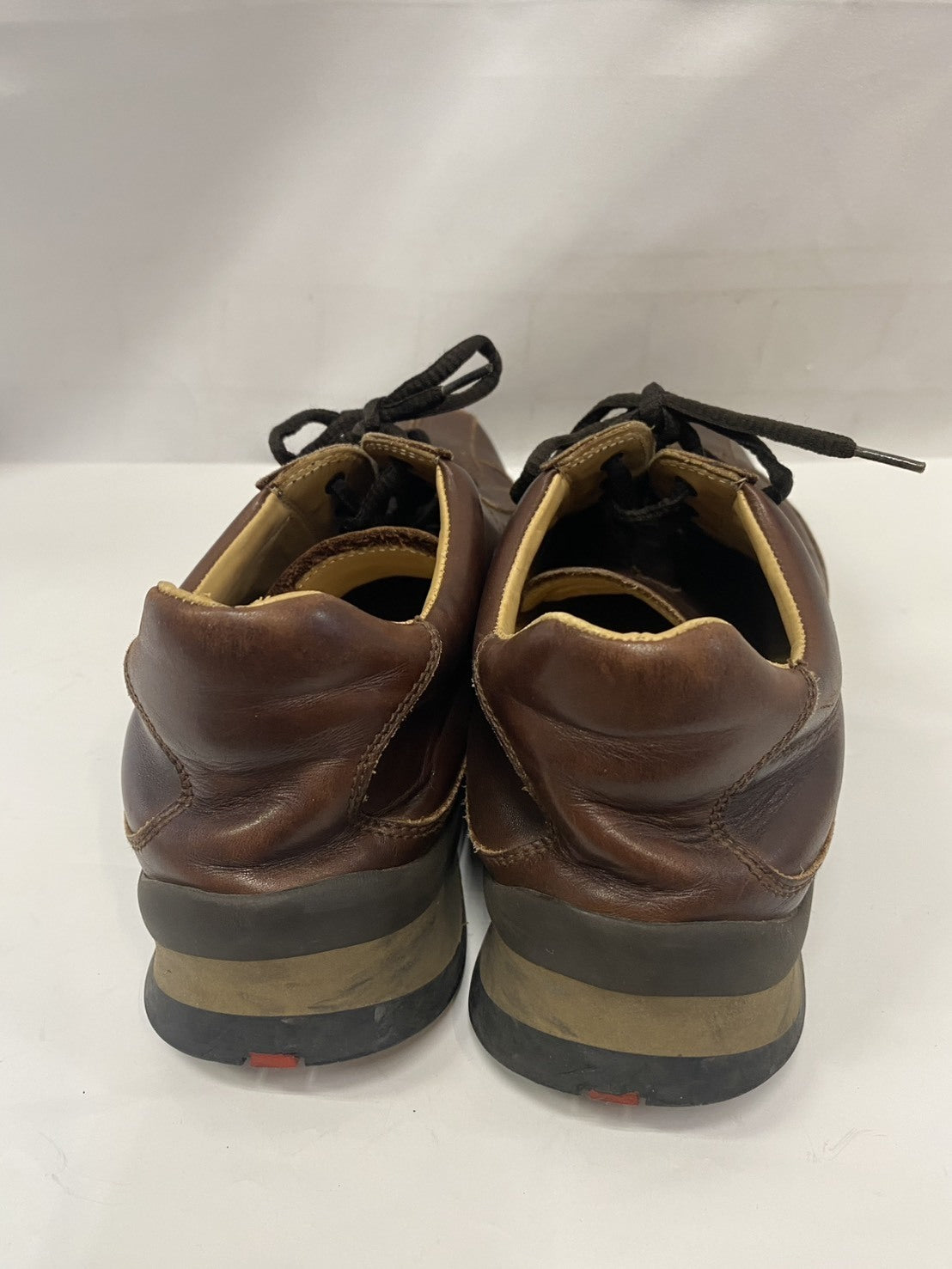 PRADA SPORTS/レザースニーカー/ブラウン/6 1.2