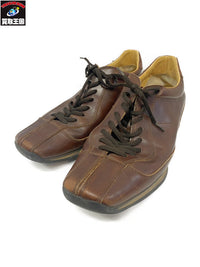 PRADA SPORTS/レザースニーカー/ブラウン/6 1.2