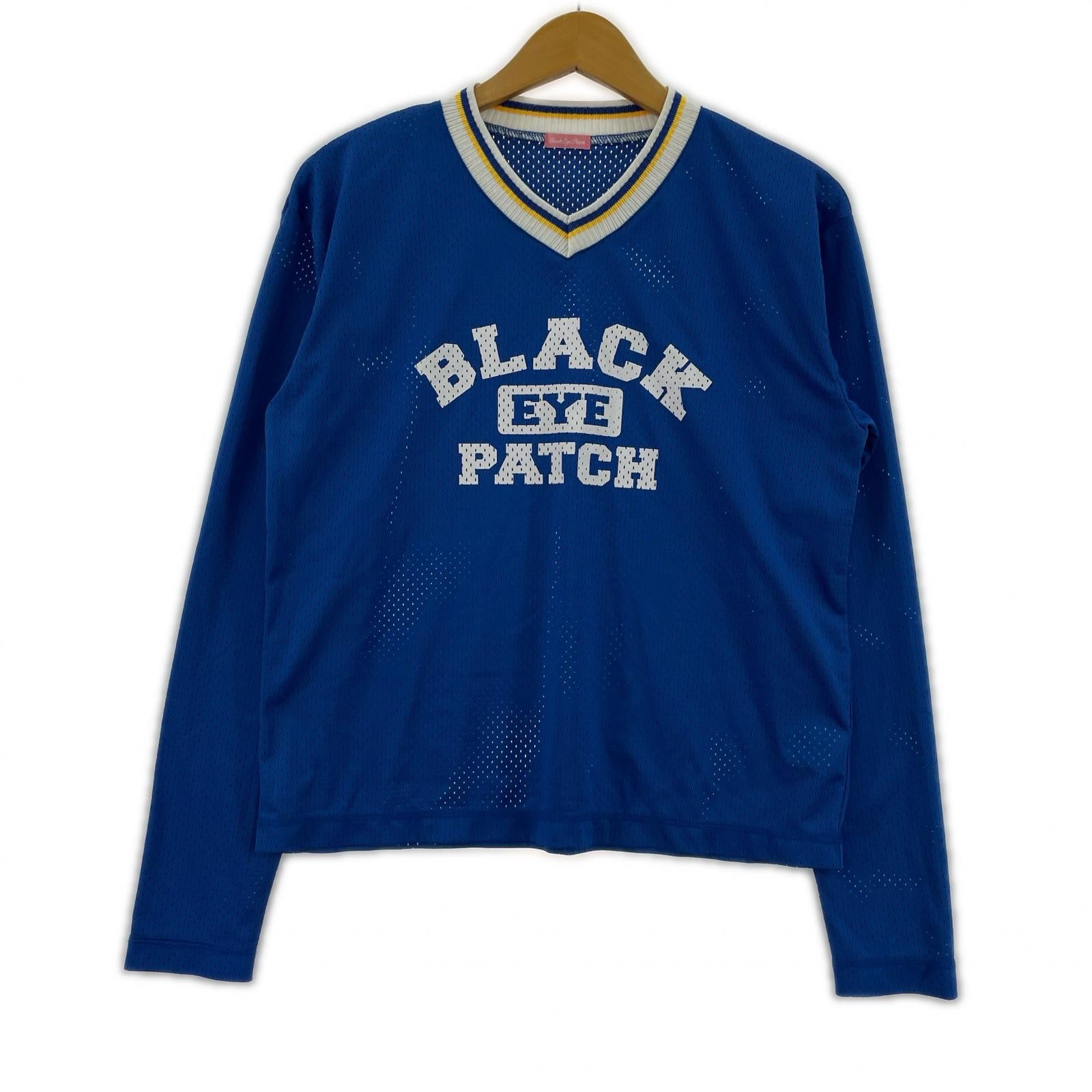 長袖Tシャツ BLACK EYE PATCH メッシュゲームシャツ M 青 M