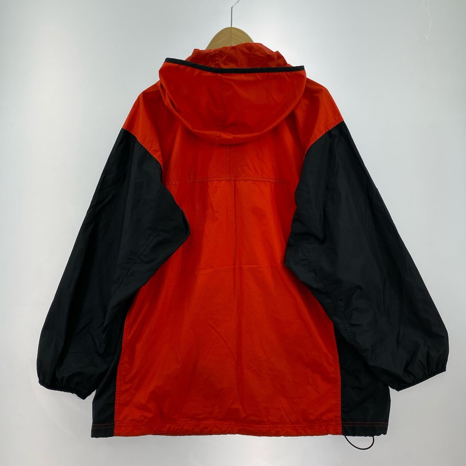 ジャケット NIKE ACG ナイロンアノラックパーカー L 赤×黒 L