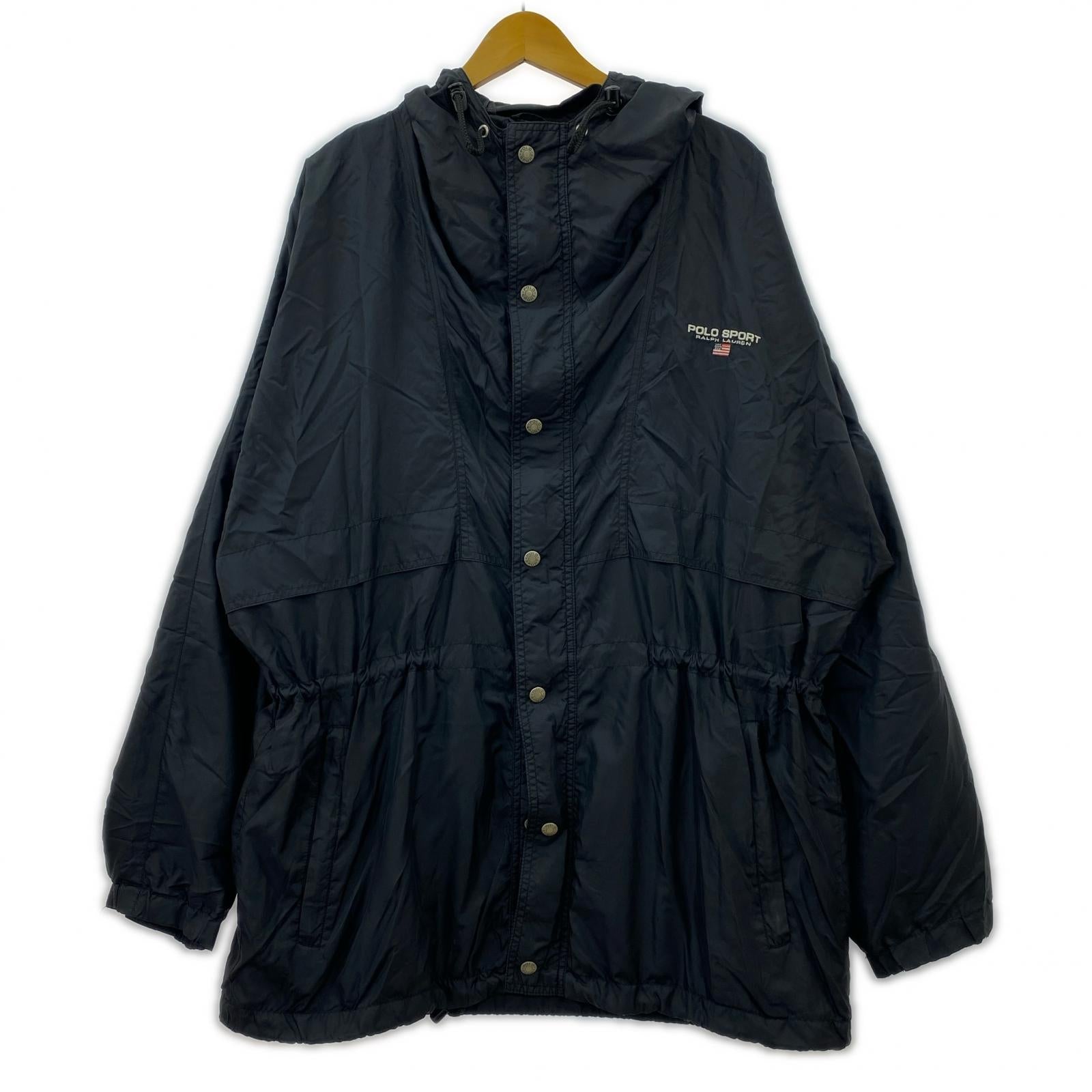 ジャケット POLO RALPH LAUREN POLO SPORT ナイロンマウンテンパーカー L 黒 L ブラック