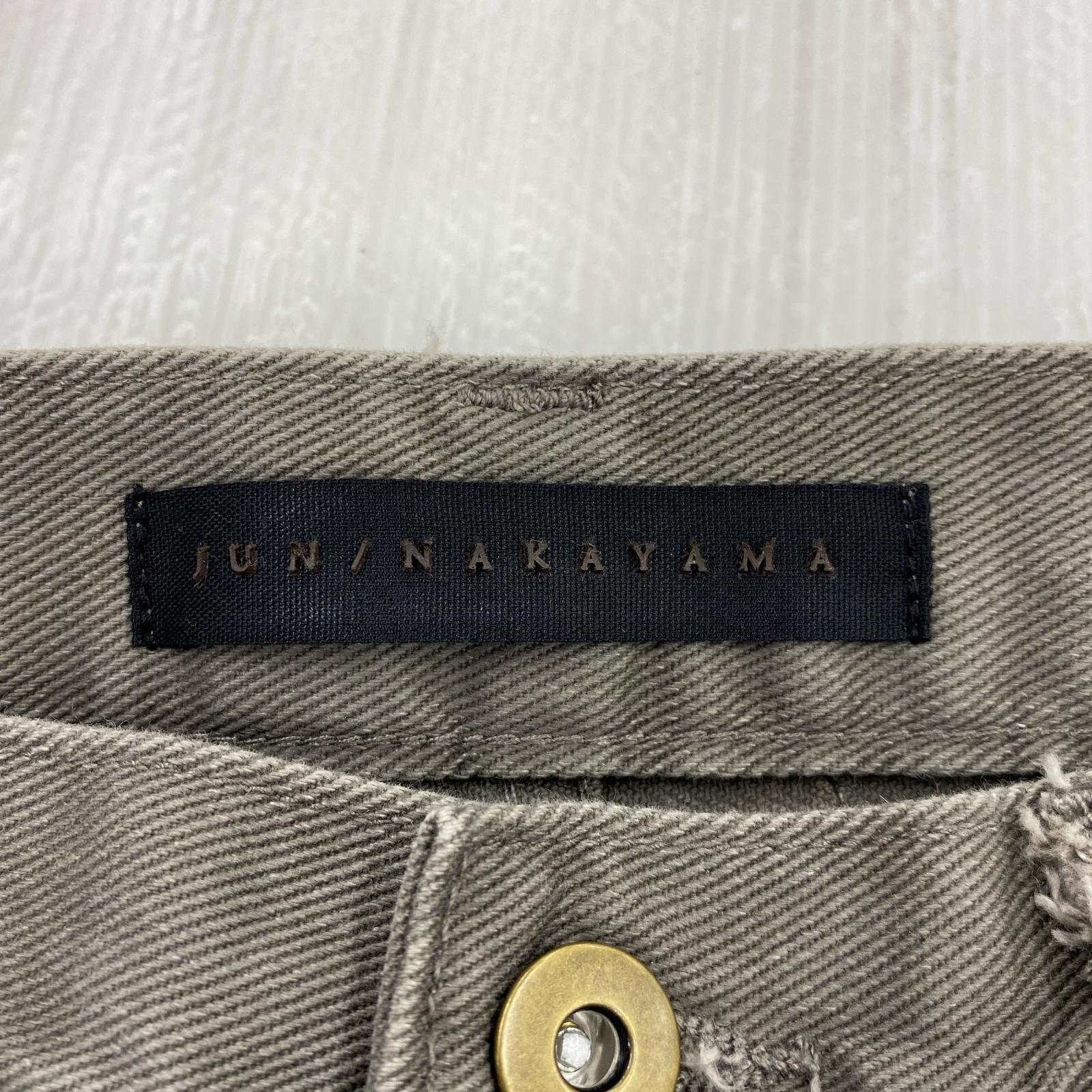 デニムパンツ JUN NAKAYAMA フリンジデニムパンツ 32 グレー 32 グレー