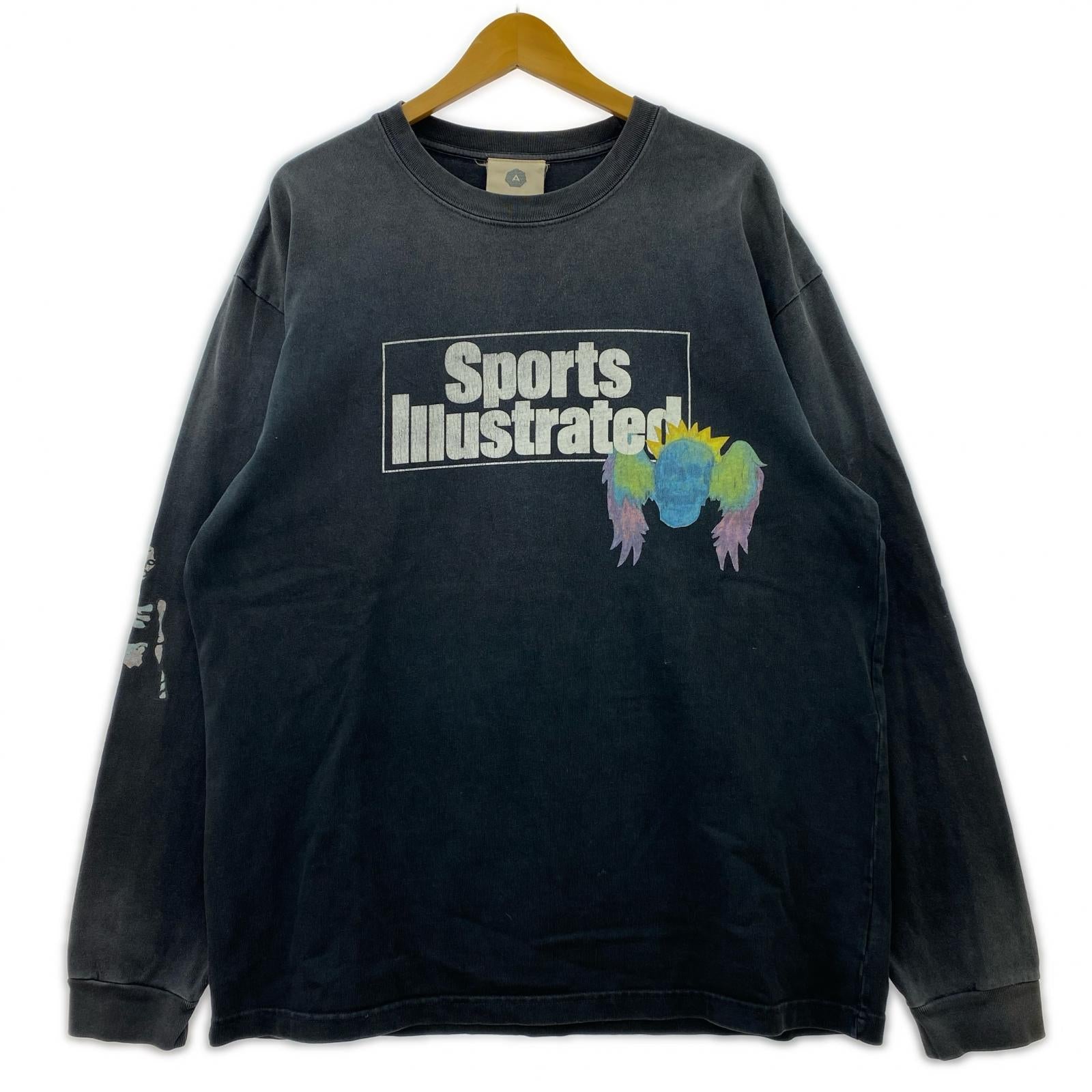 長袖Tシャツ ALCHEMIST Sports Illustrated ビッグL/STee L ブラック