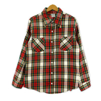 長袖シャツ 70s~ BIG MAC チェックネルシャツ XL-TALL レッド