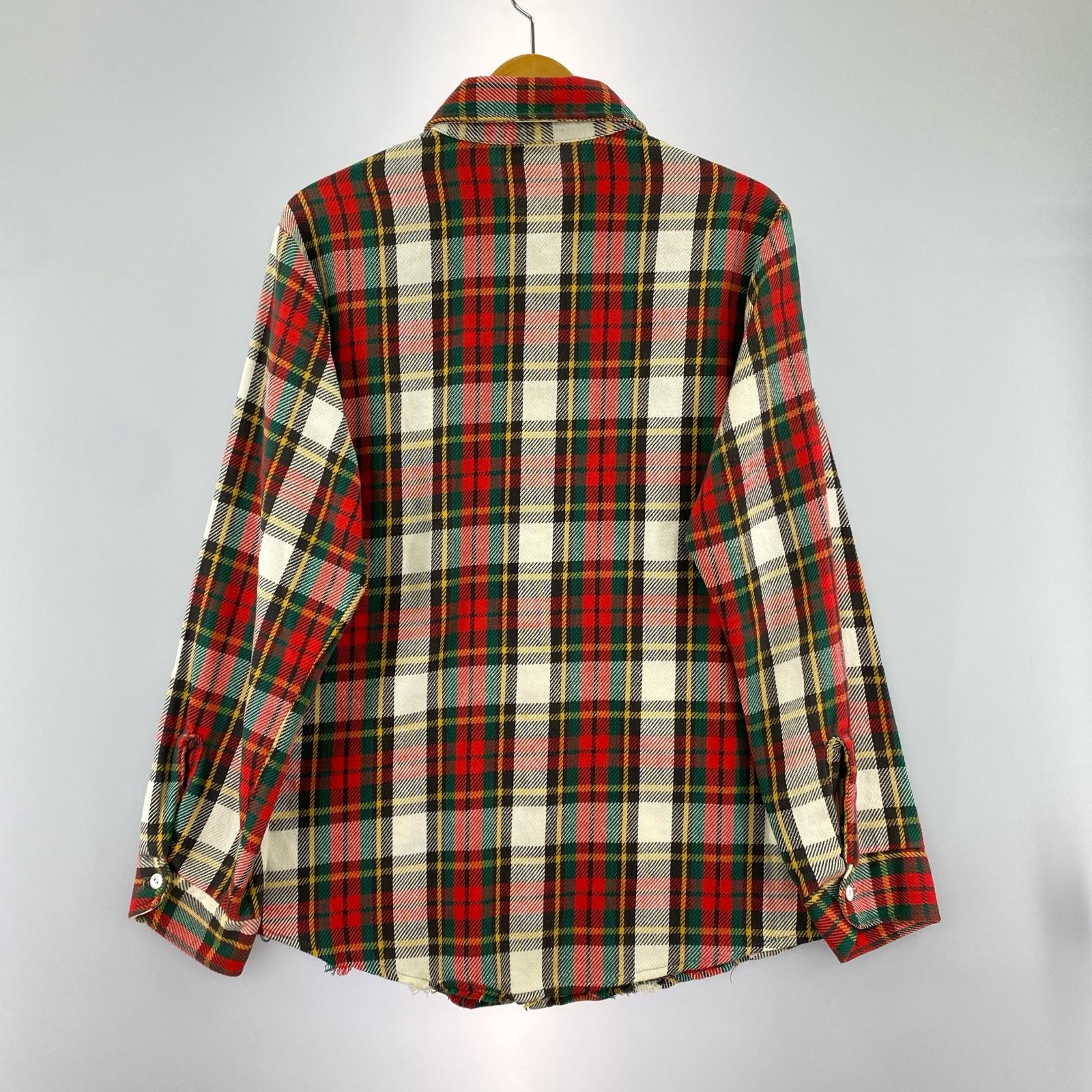 長袖シャツ 70s~ BIG MAC チェックネルシャツ XL-TALL レッド