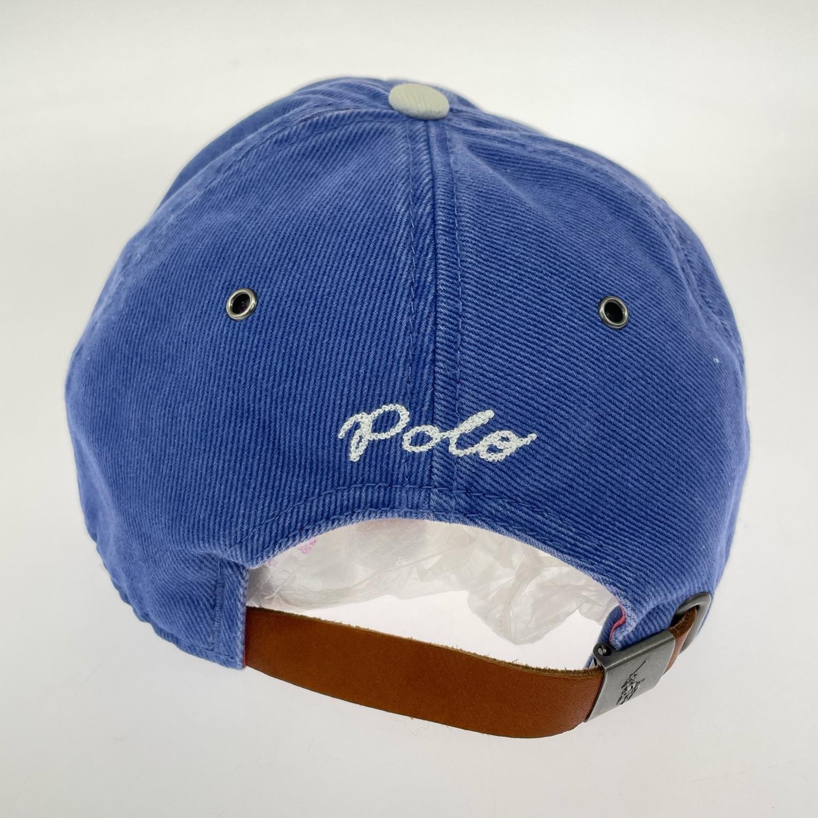 その他アクセサリー POLO RALPH LAUREN 復刻 1967 2トーンロゴキャップ 青×白