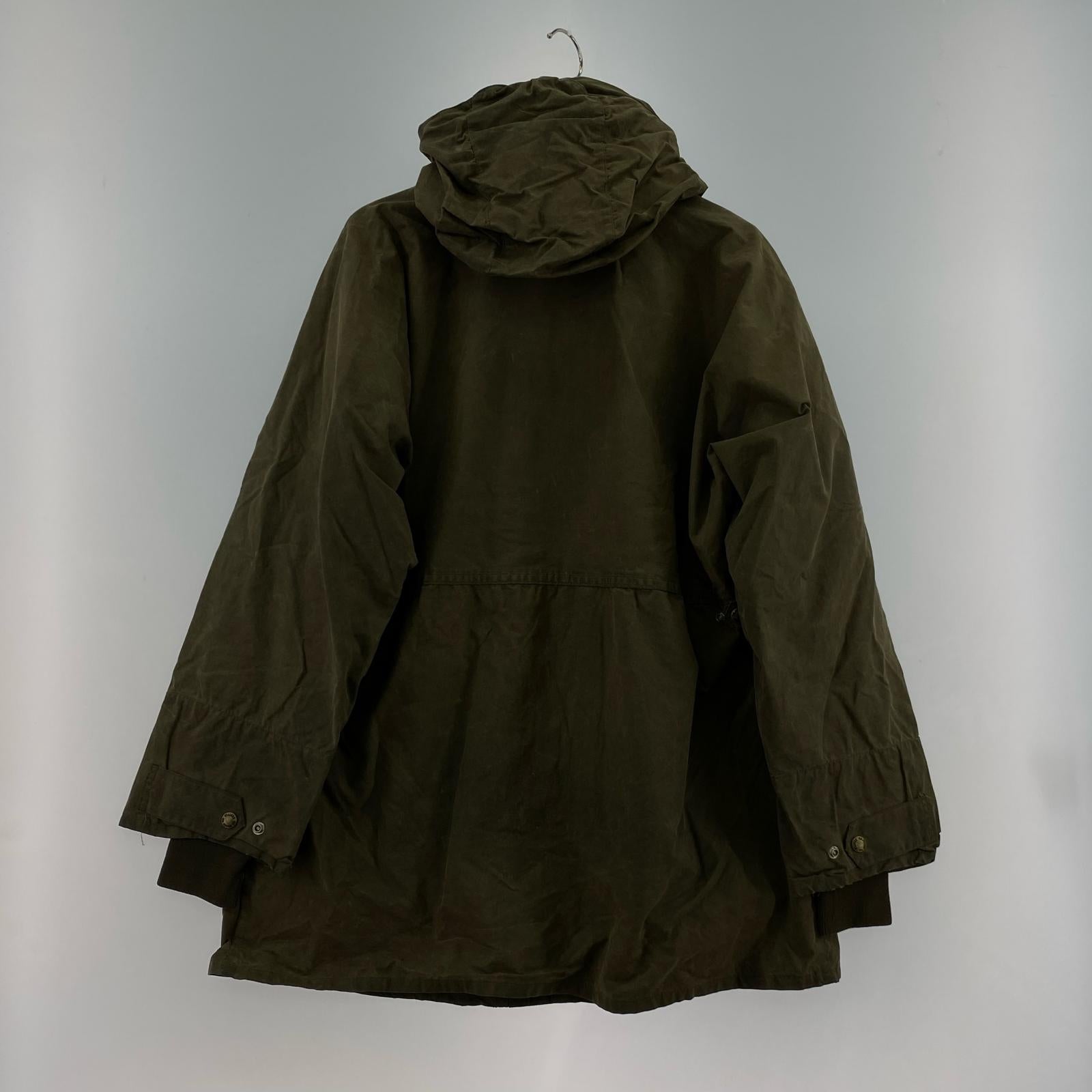 ジャケット USA製 コットンオイルドフード付きジャケット カーキ (l) L カーキ
