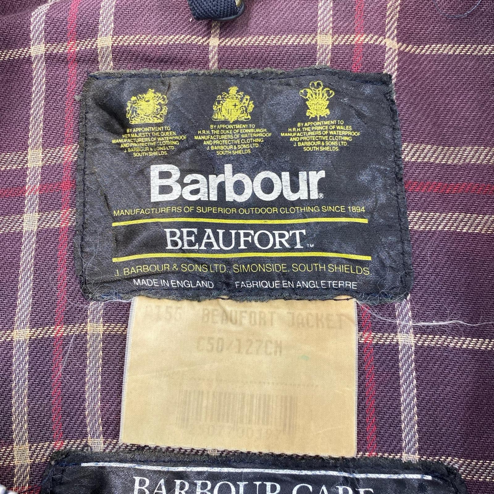 ジャケット 90s BEAUFORT オイルドジャケット ネイビー ネイビー