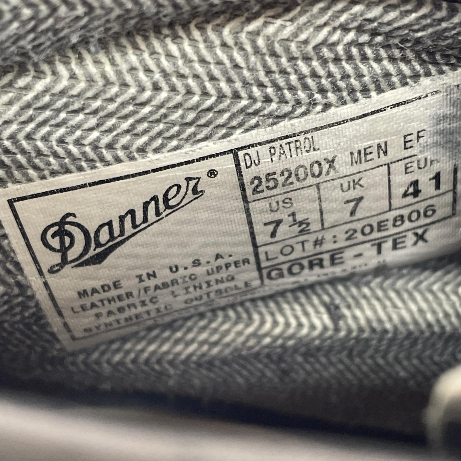 ブーツ Danner DJ PATROL トレッキングブーツ 7 1/2 黒 25.5cm (US7 1/2 UK7 EU41) ブラック