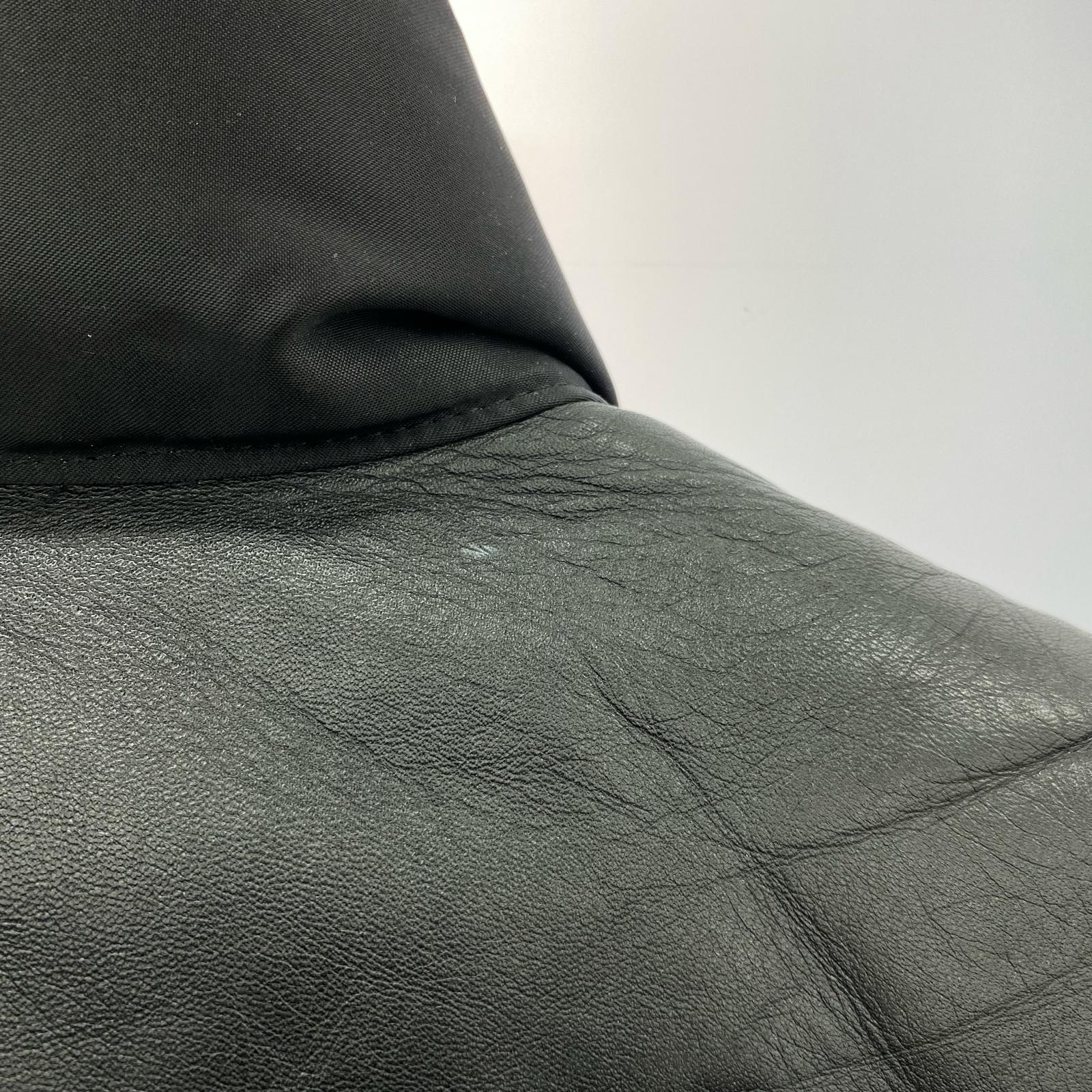 ダウンベスト Rocky Mountain FeatherBed×BEAMS×PORTER トリプルネーム レザーヨークダウンベスト 36 黒 36 ブラック