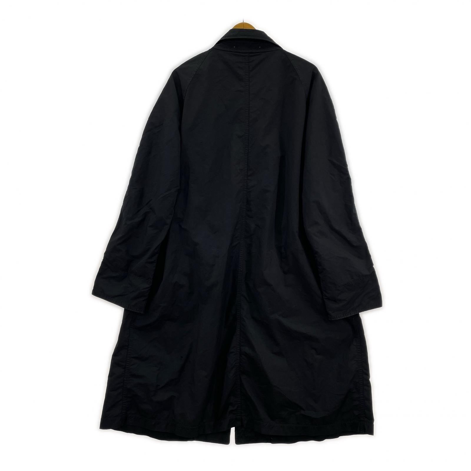 ジャケット SCYE BASICS PE/NY 高密度タフタ製品染めバルマカーンコート 36 黒 36 ブラック
