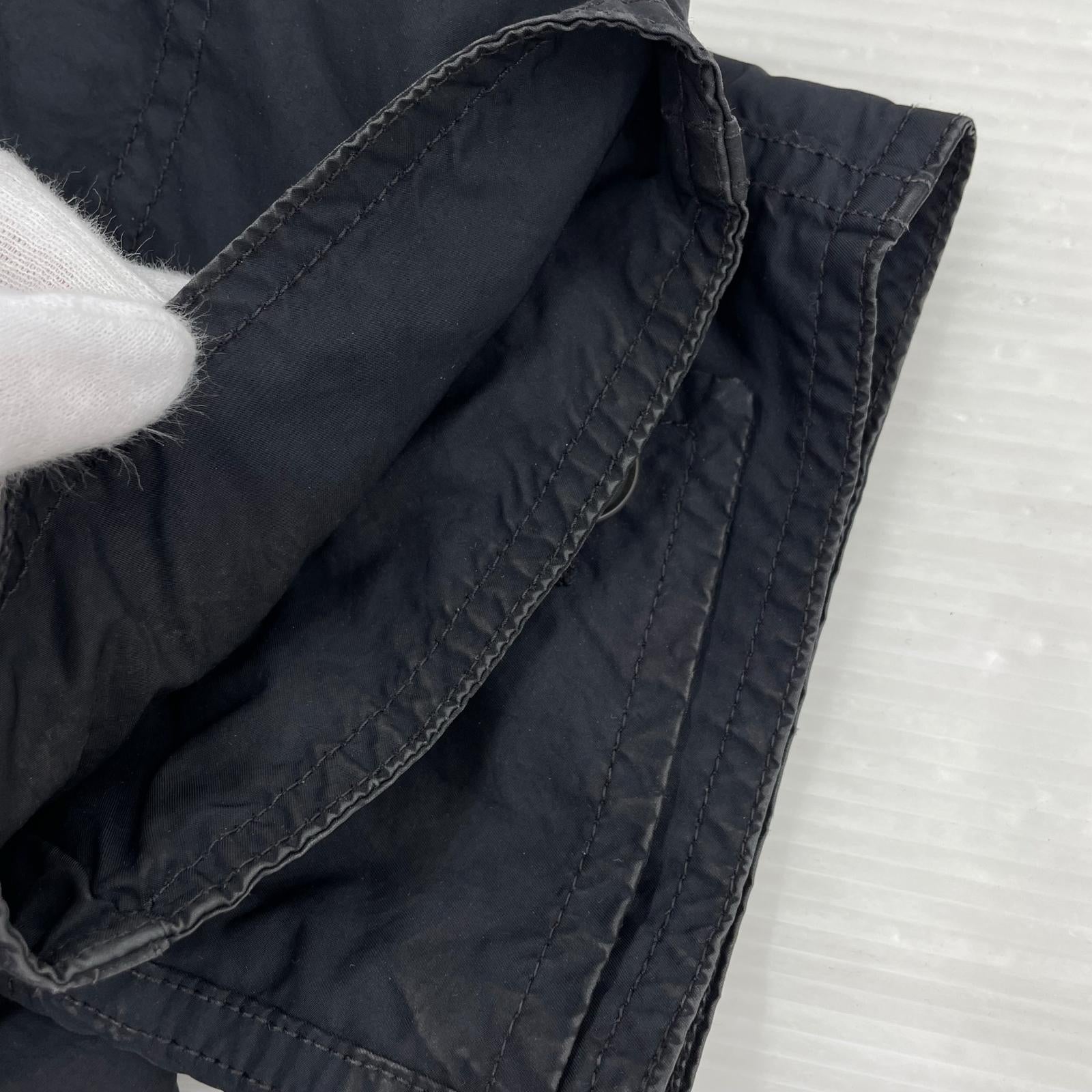 ジャケット SCYE BASICS PE/NY 高密度タフタ製品染めバルマカーンコート 36 黒 36 ブラック