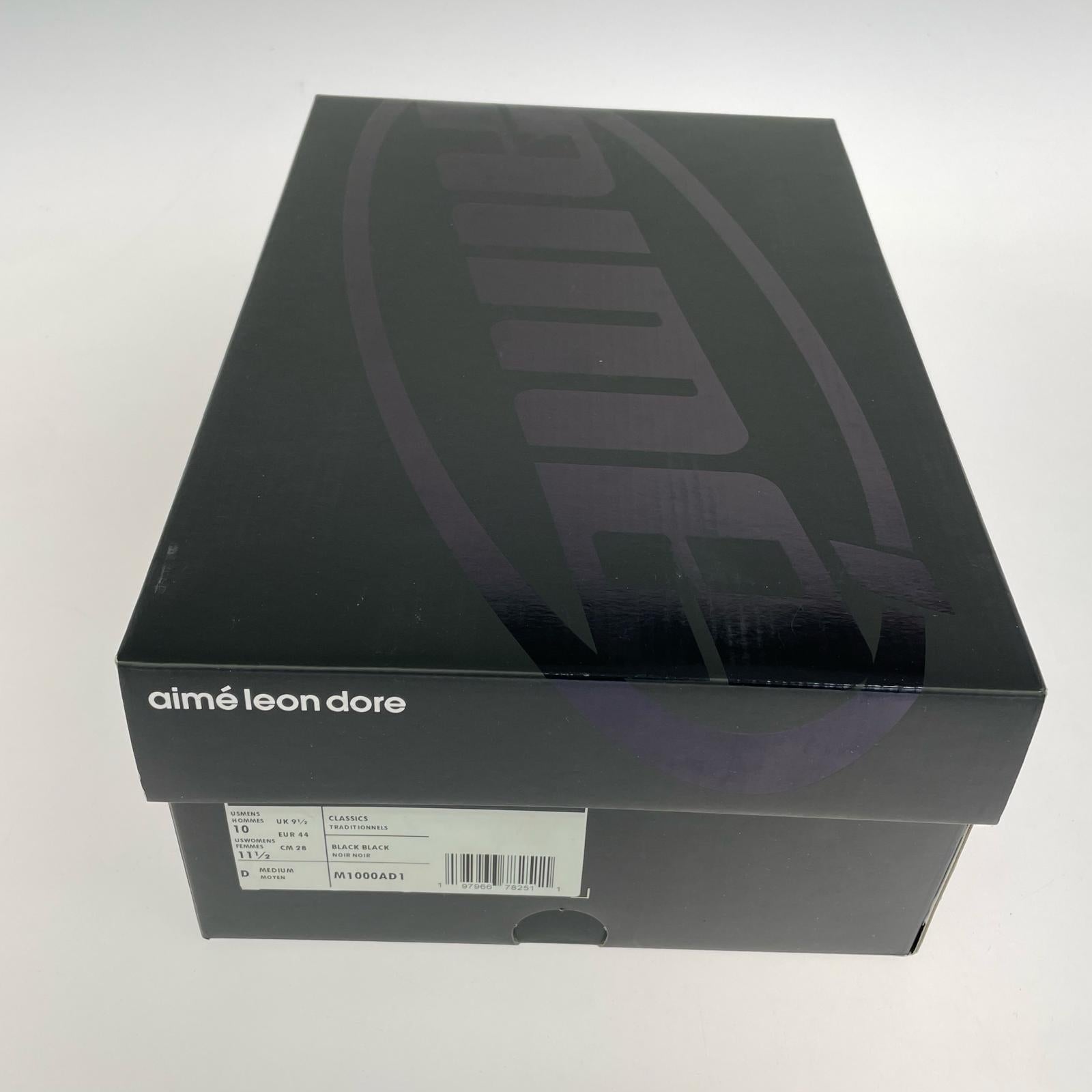 スニーカー ×AIME M1000 ローカットスニーカー 黒 28cm (US10 UK9 1/2 EU46) ブラック