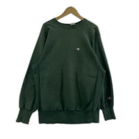スウェット 90s メキシコ製 トリコタグ リバースウィーブスウェット(XL) グリーン グリーン