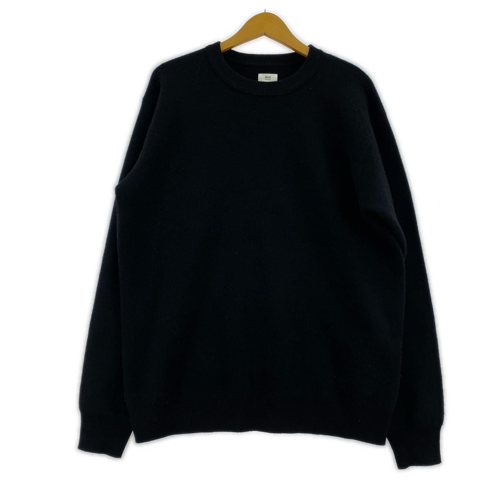 ニット RHC ウールカシミヤニット M ブラック