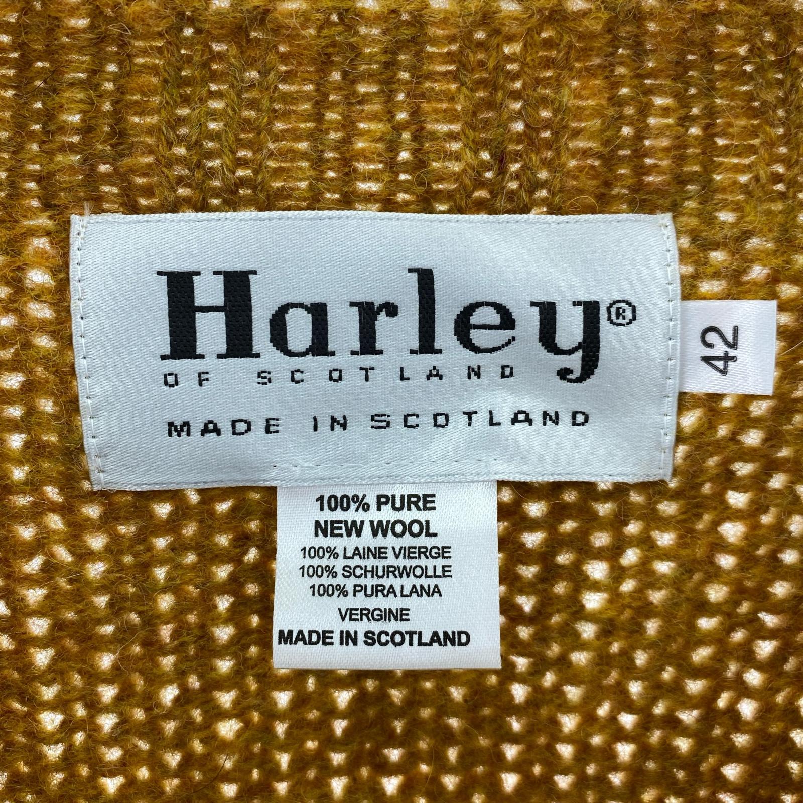 ニット Harley of Scotlandウールニット 黄色系(42) 42 イエロー