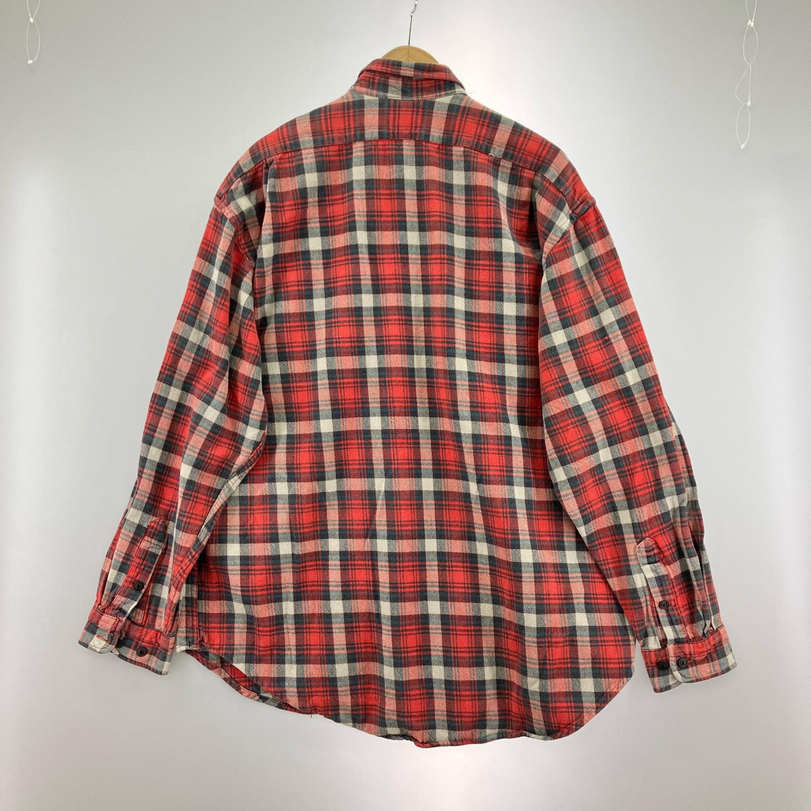 長袖シャツ KIKIT 90’S ネルシャツ(M) M レッド