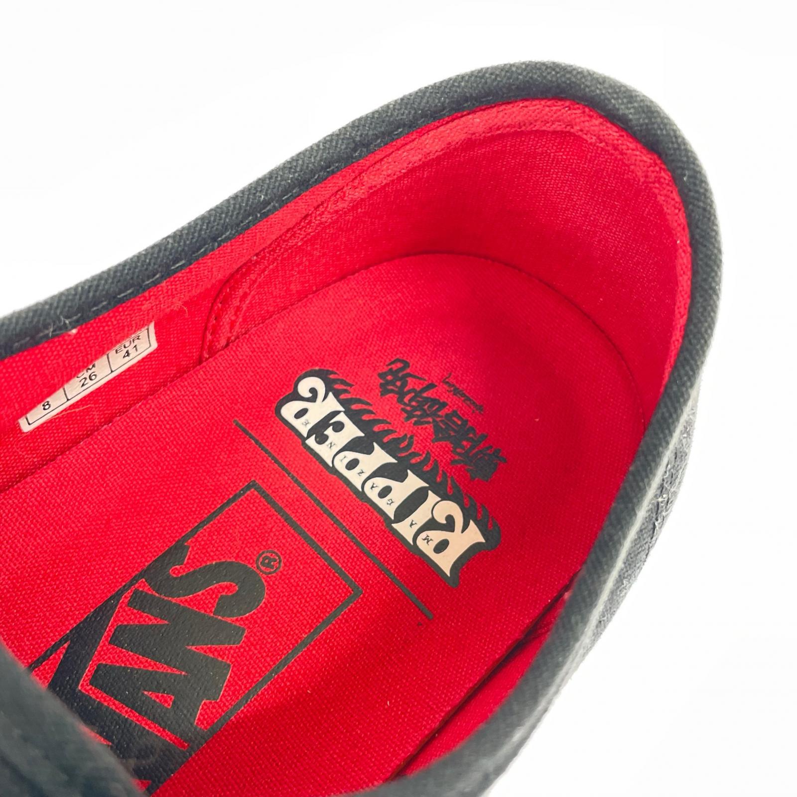 スニーカー VANS LIPPER MAGAZINE Authentic V44CF 黒 (26.0) 26cm (US8 UK7 1/2 EU42) ブラック