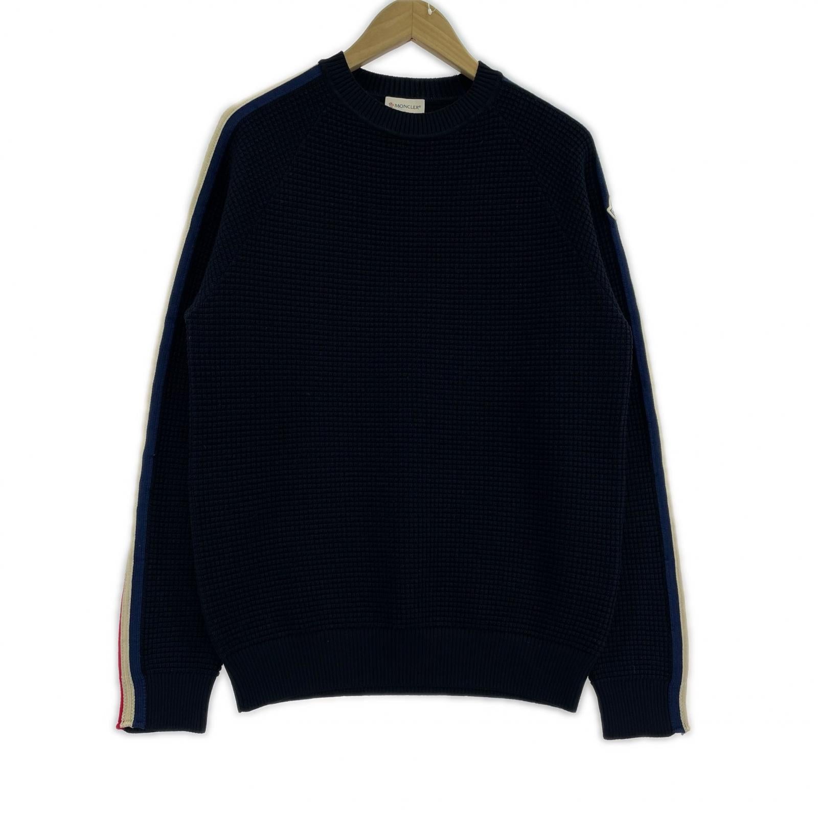 ニット MONCLER GIROCOLLO TRICOT クルーネックニット M 紺 M ネイビー