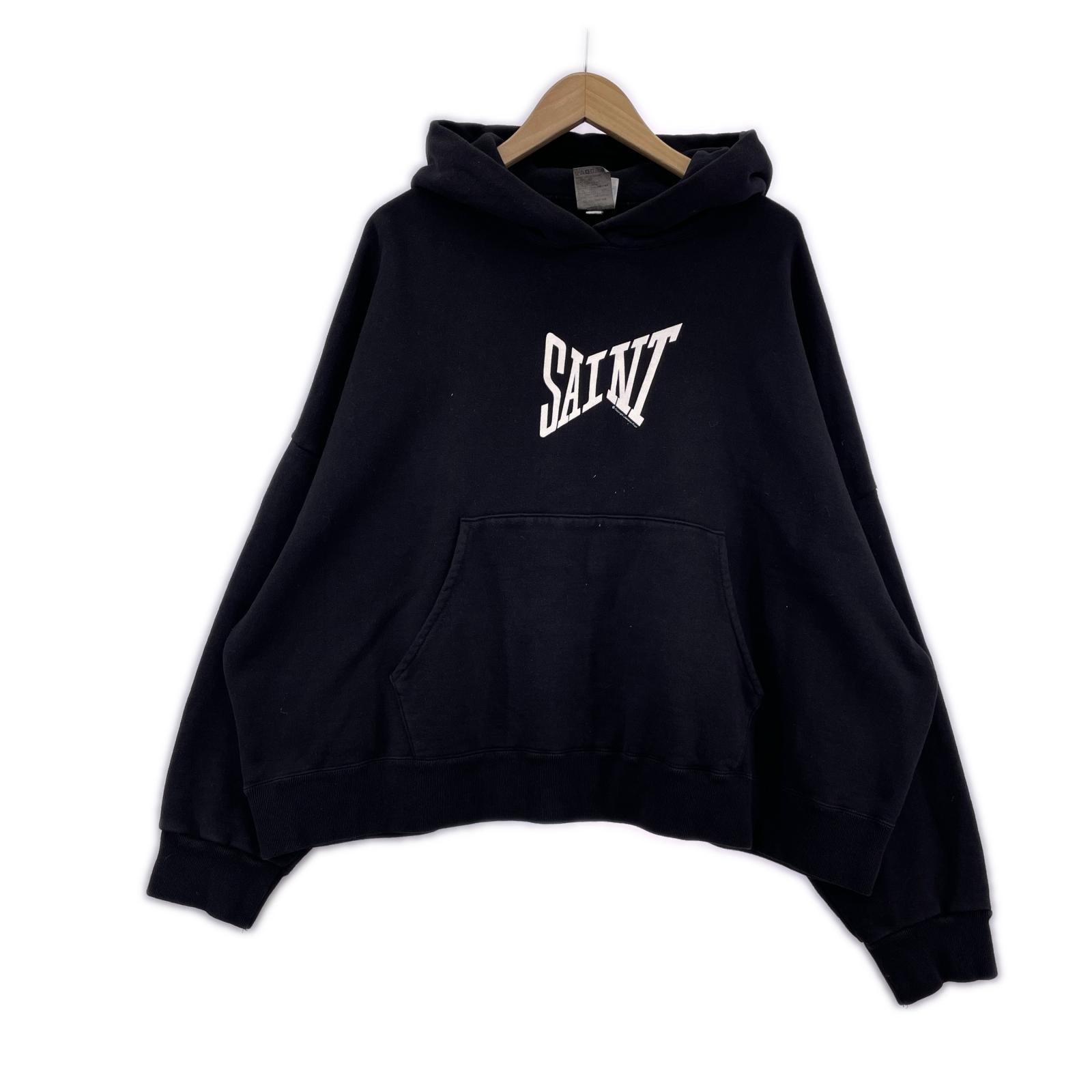 パーカー 24AW RIBON SAINT HOODIE S 黒 S ブラック
