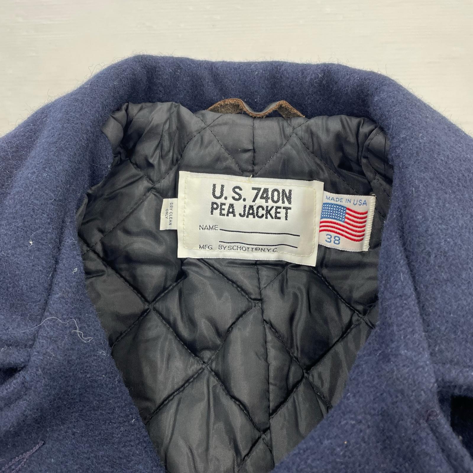 その他アウター U.S.740N PEA JACKET 38 ネイビー