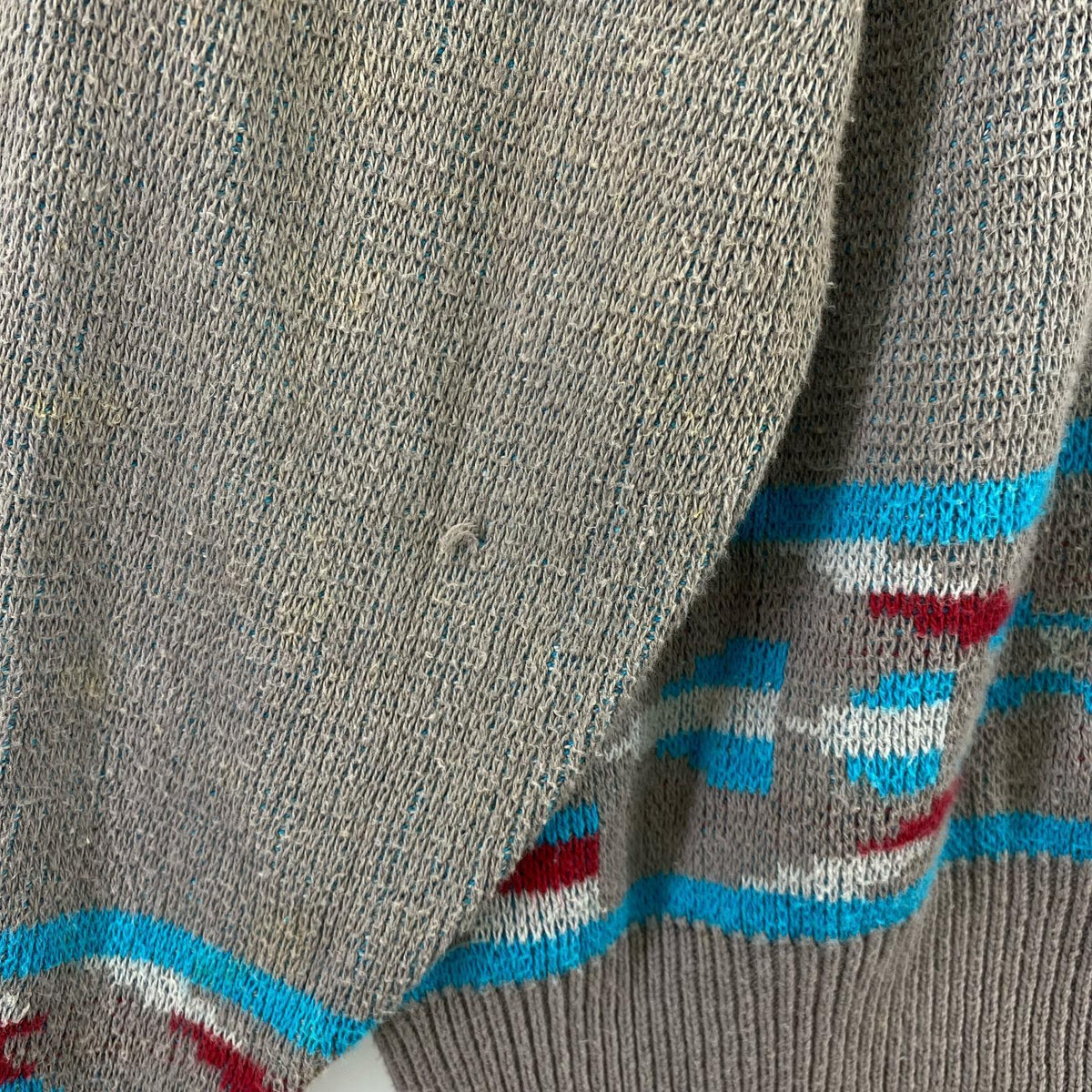 ニット 80s USA製 ネイティブ柄ニットセーター (M) M