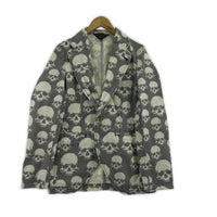 ジャケット HOMME PLUS 11SS スカル総柄テーラードジャケット S S