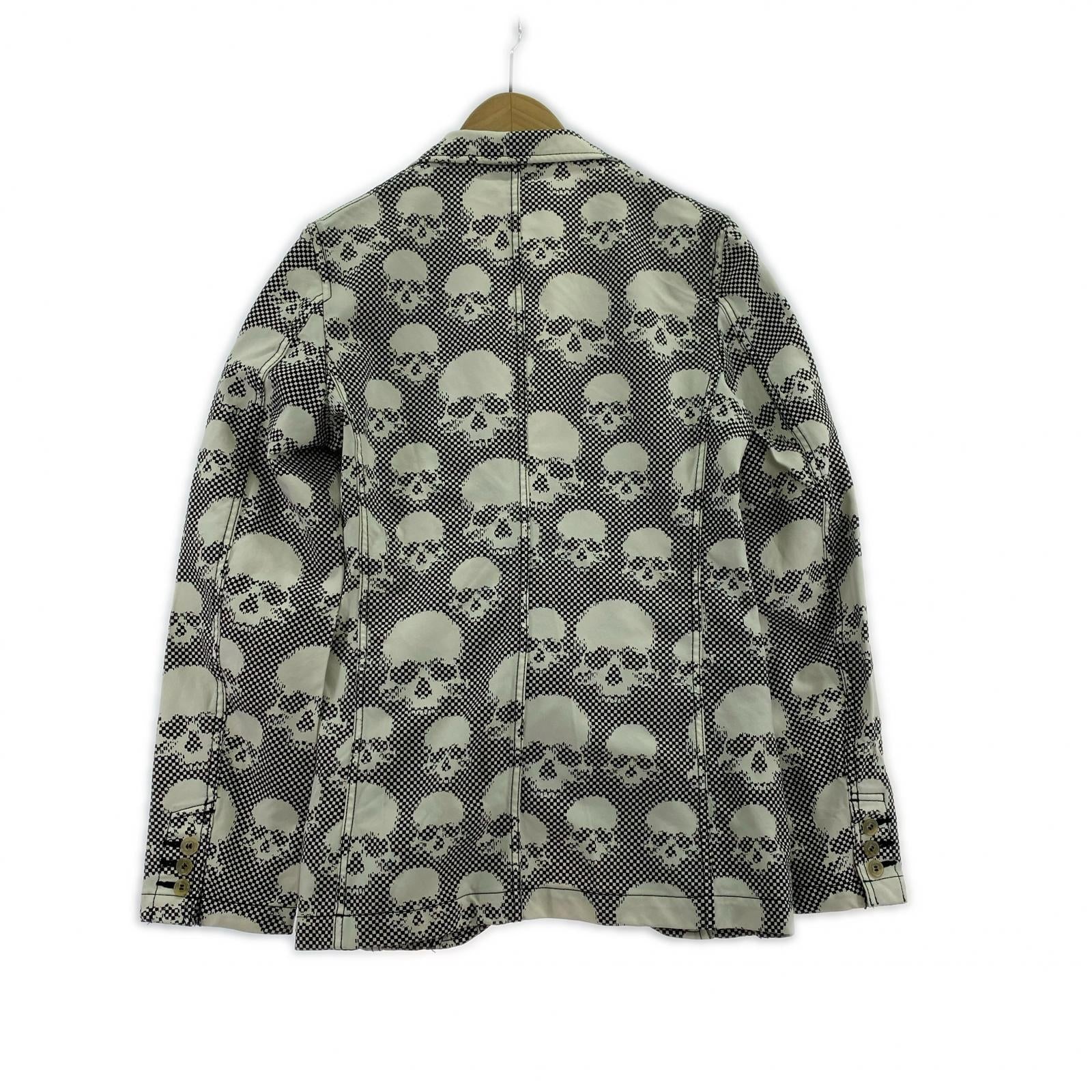 ジャケット HOMME PLUS 11SS スカル総柄テーラードジャケット S S