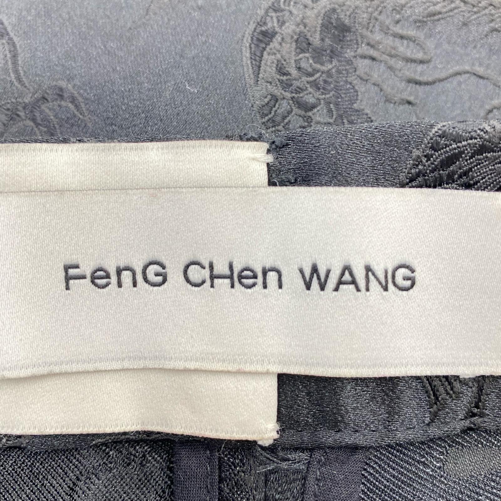 パンツ Feng Chen Wang ドラゴン刺繍 ジャガードパンツ XS ブラック