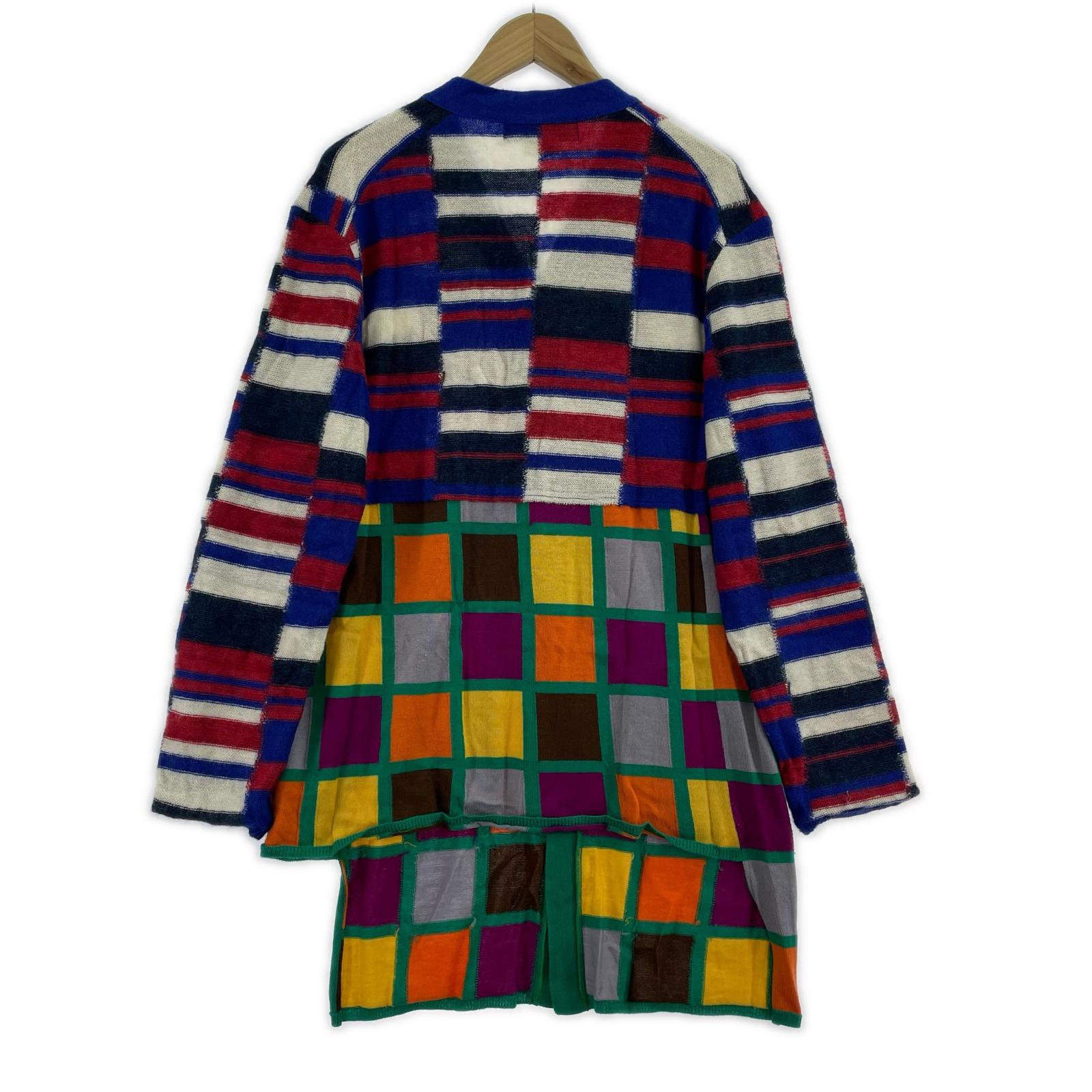 カーディガン COMME des GARCONS HOMME PLUS 20AW 再構築マルチカーディガン M M マルチカラー