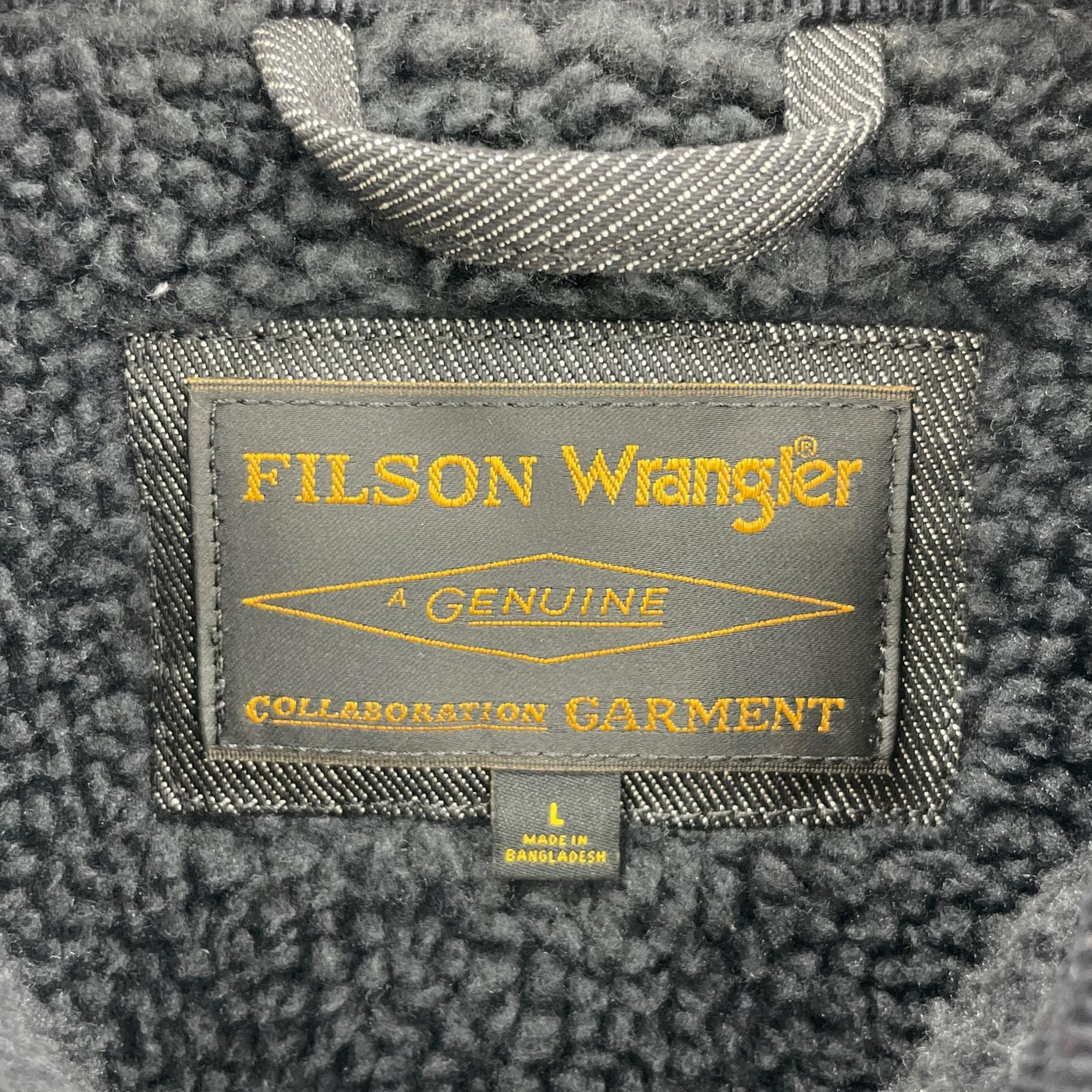 デニムジャケット × Wrangler デニムワークジャケット(L) L ブラック