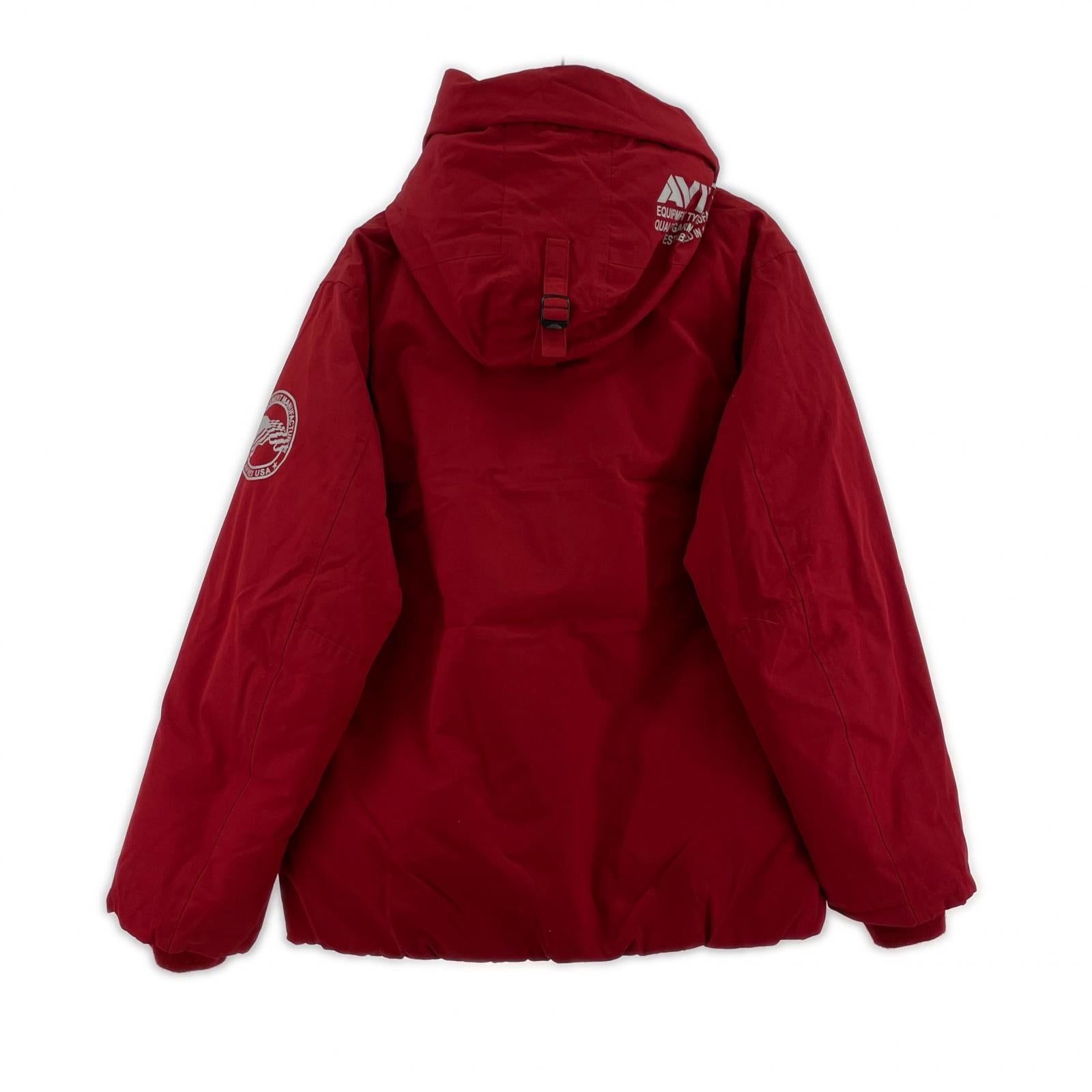 ジャケット MILITALY FUNCTION DOWN HOODY L レッド