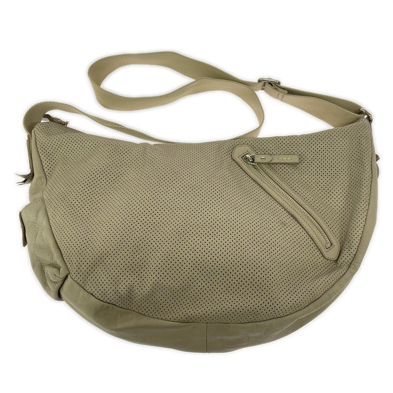ショルダーバッグ ZANELLATO パンチングレザーショルダーバッグ ベージュ ベージュ