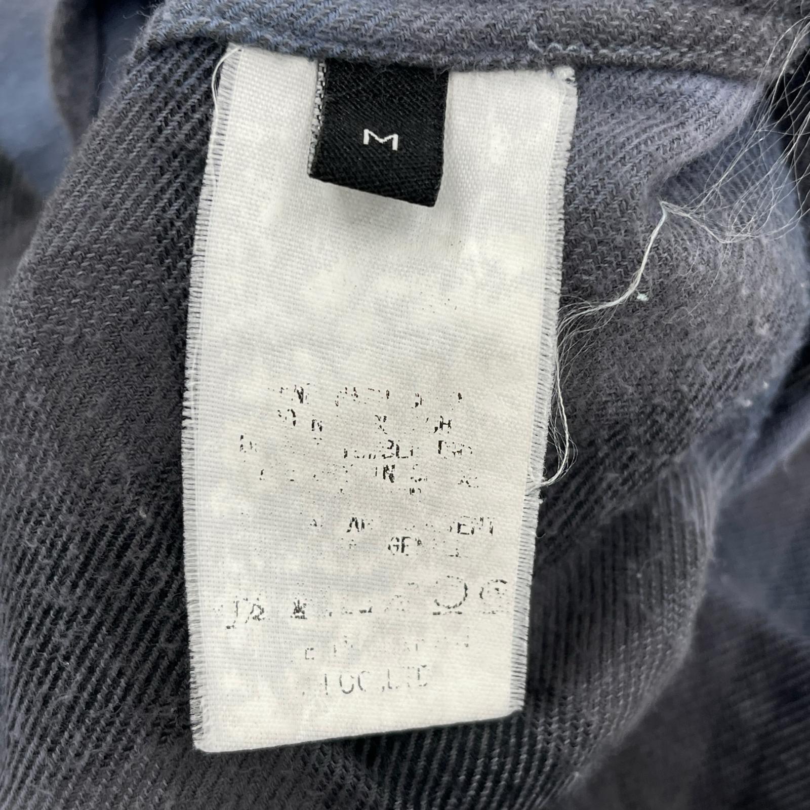 長袖シャツ VAINL ARCHIVE オープンカラーチェックシャツ M M グレー