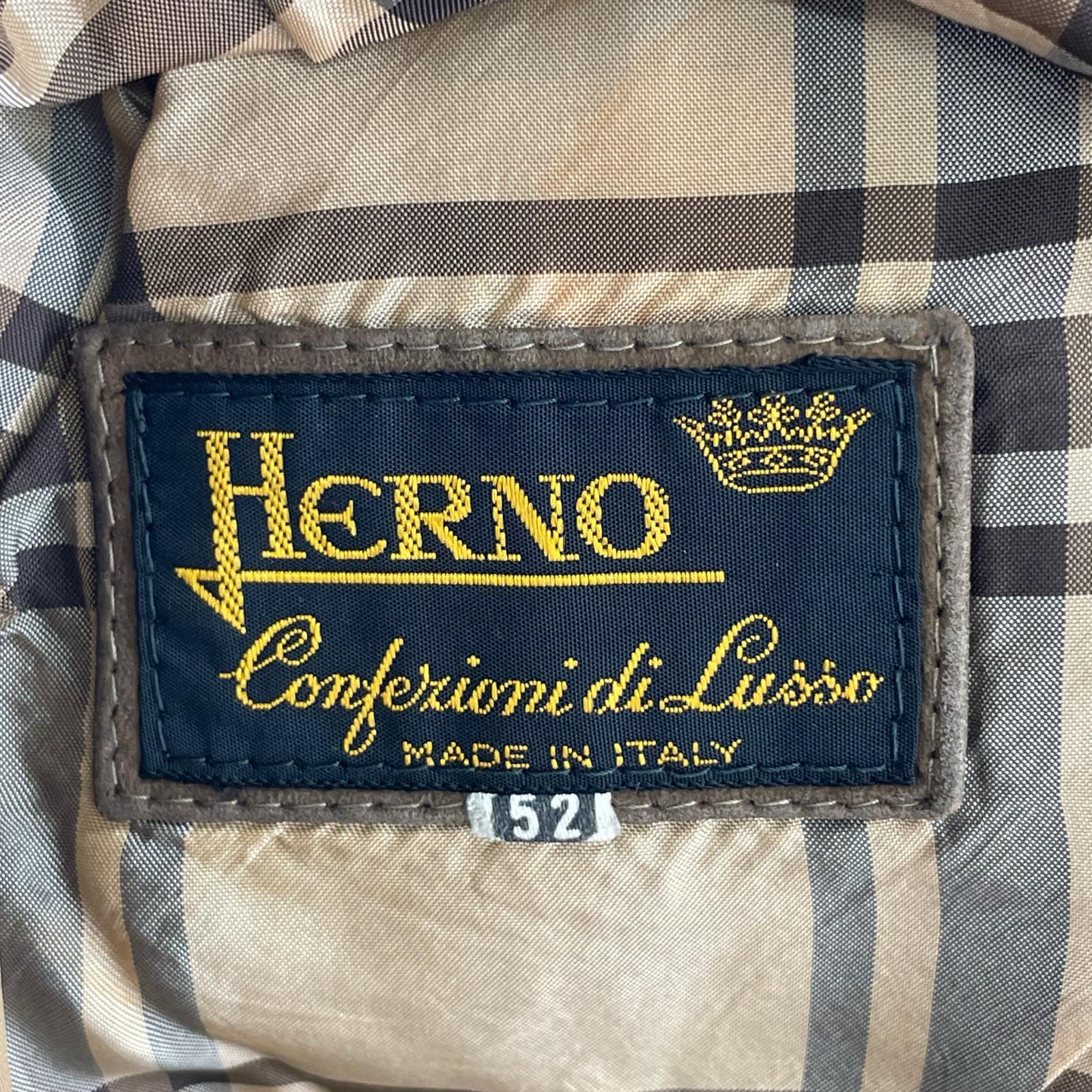 ブルゾン HERNO スウェードブルゾン 52 ブラウン