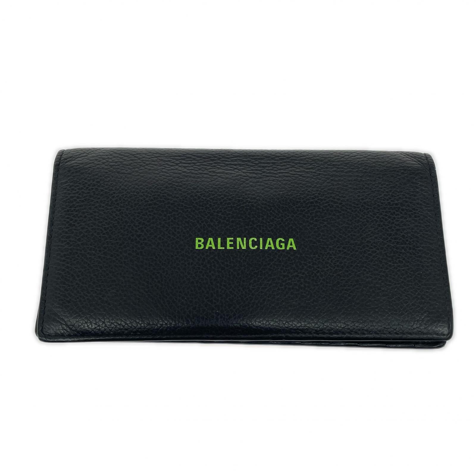 Balenciaga 2つ折り長財布 黒 594692