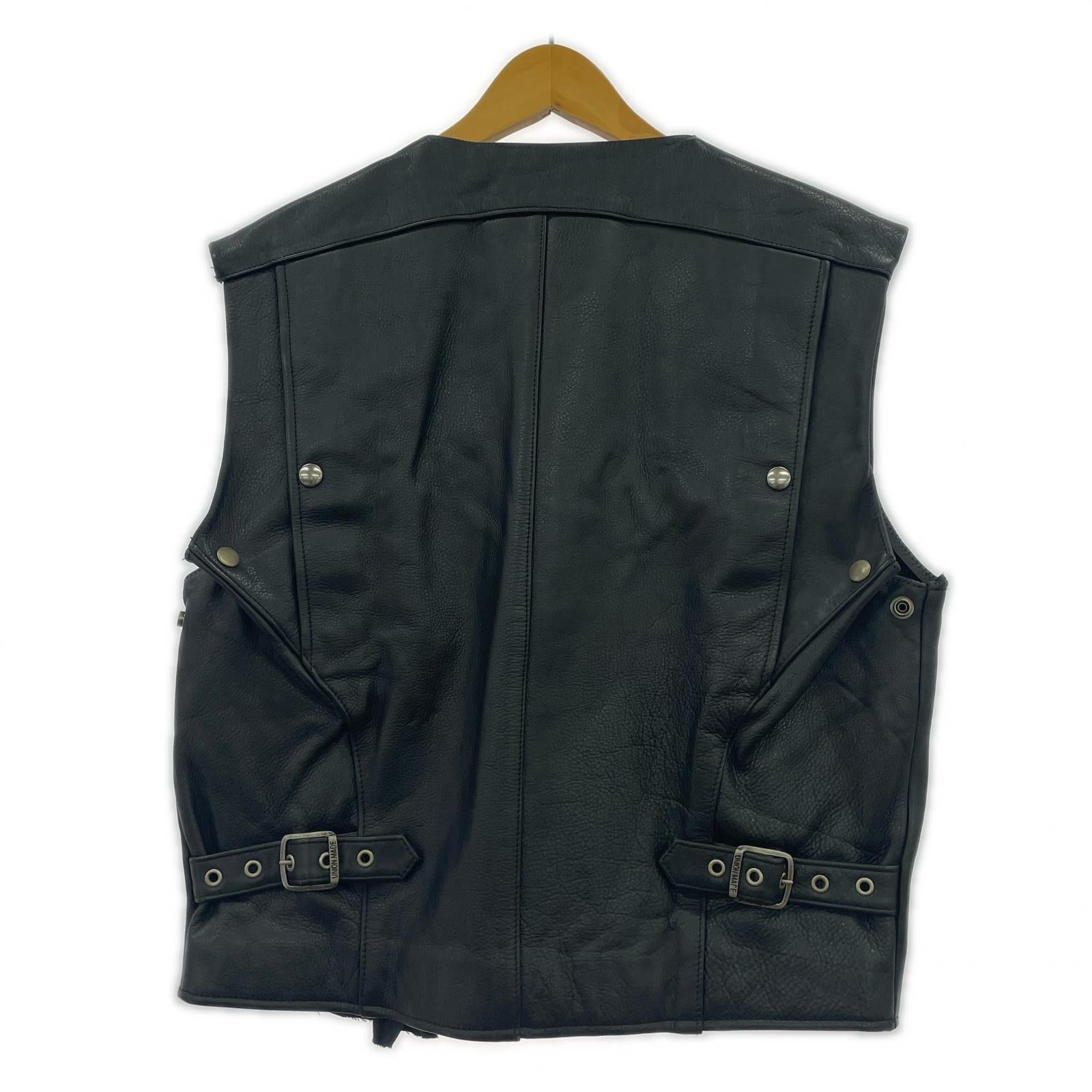 その他アウター HUMAN BEING Leather Vest BLK ブラック