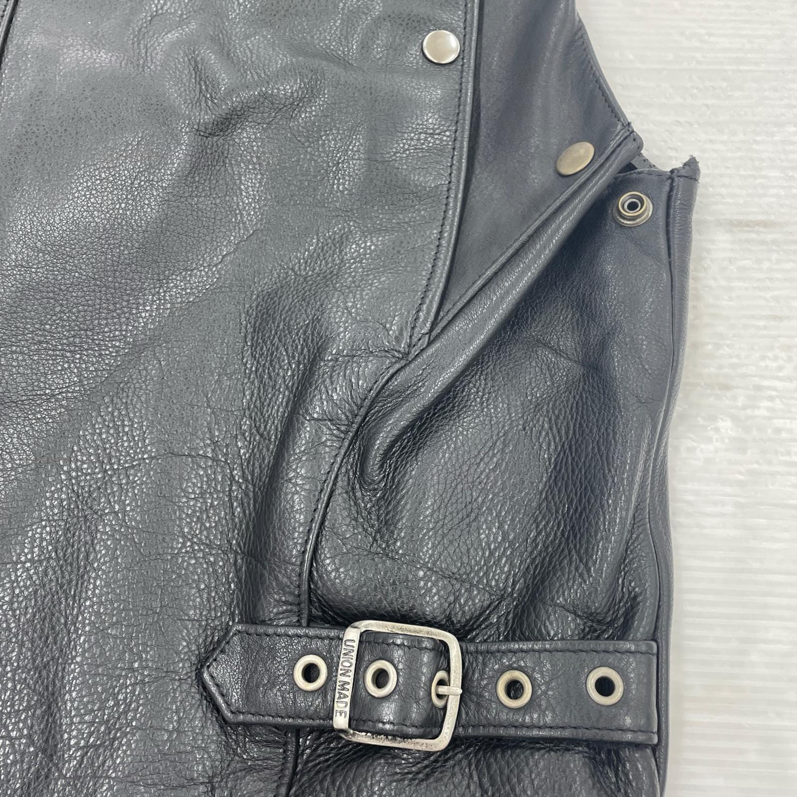 その他アウター HUMAN BEING Leather Vest BLK ブラック